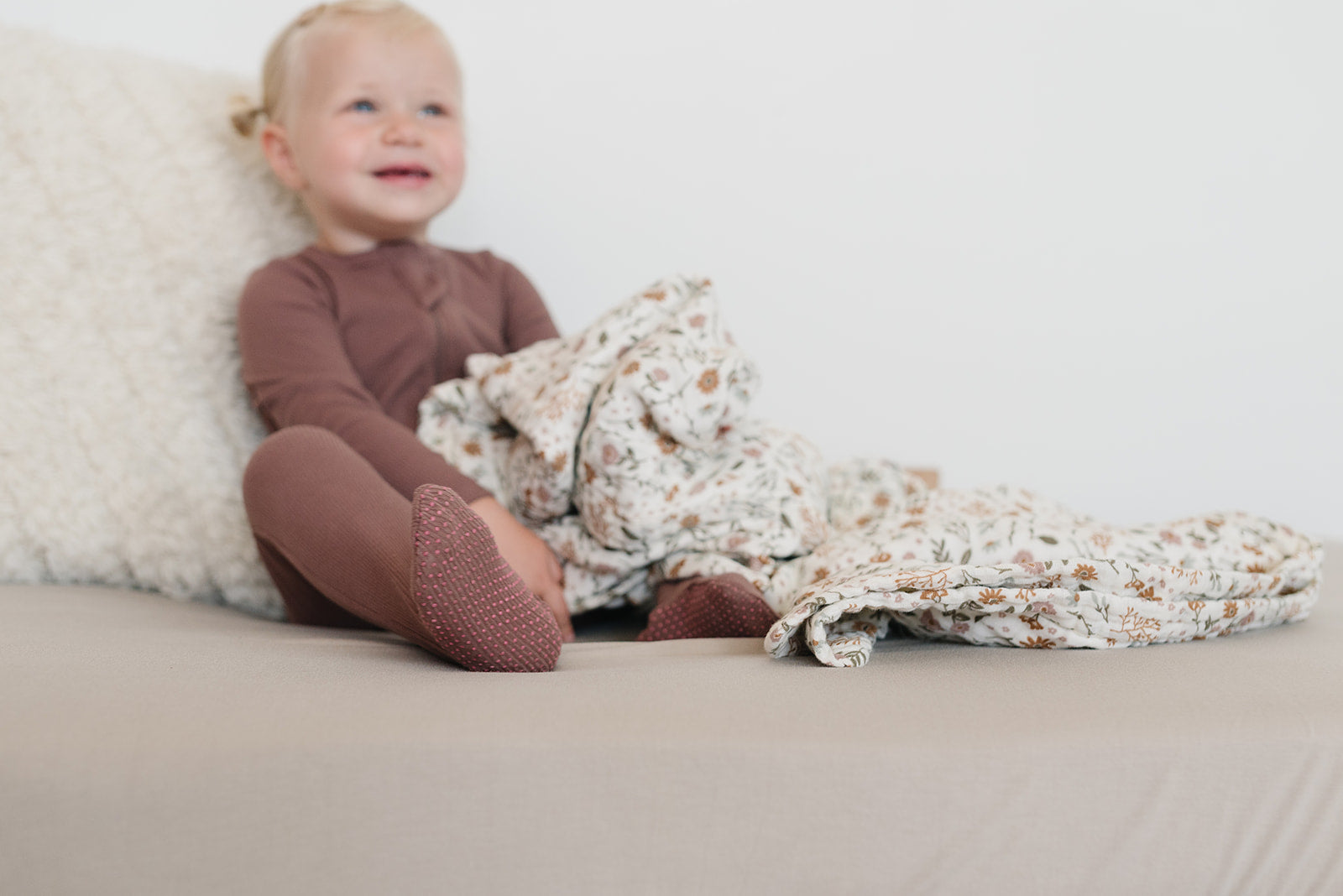 Meadow Floral Muslin Swaddle Blanket Mebie Baby
