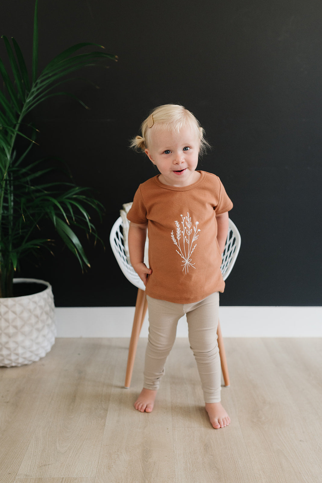 Oatmeal Organic Leggings Mebie Baby