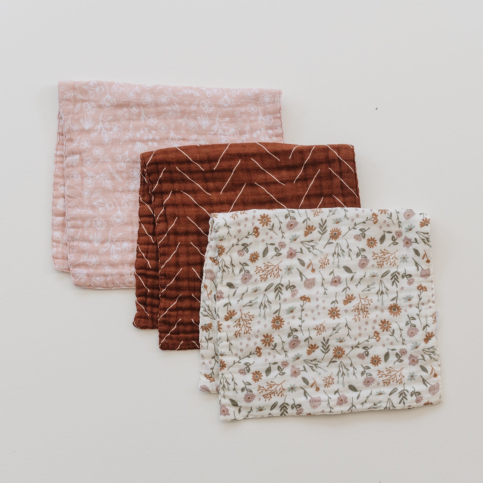 Rust Mudcloth Burp Cloth Mebie Baby