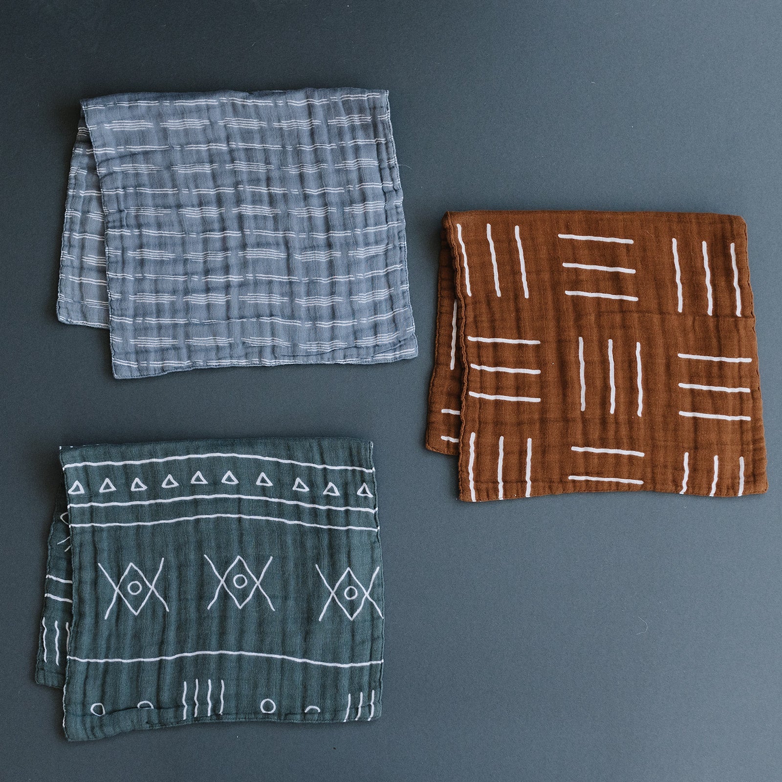 Mustard Mudcloth Muslin Burp Cloth Mebie Baby