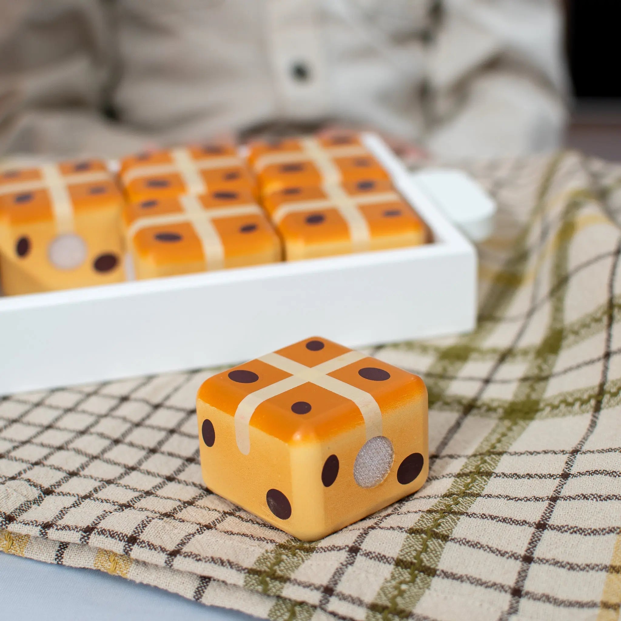 Hot Cross Buns Wooden Play Food Set- Mini Catholic Kitchen