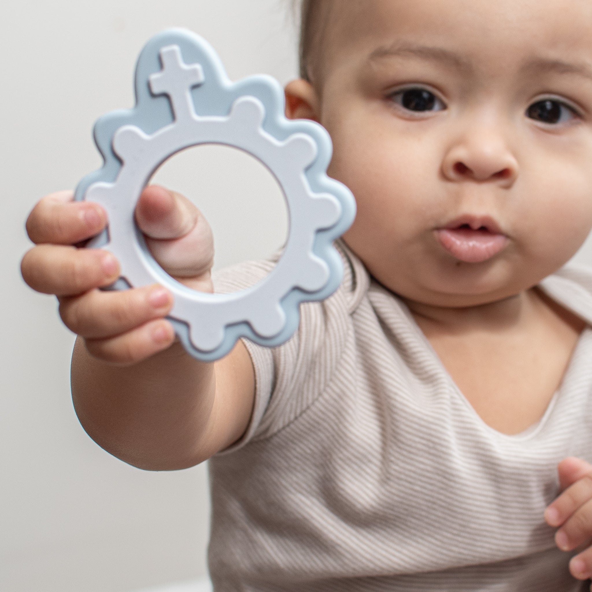 Baby's First Rosary Silicone Teether – Marian Blue