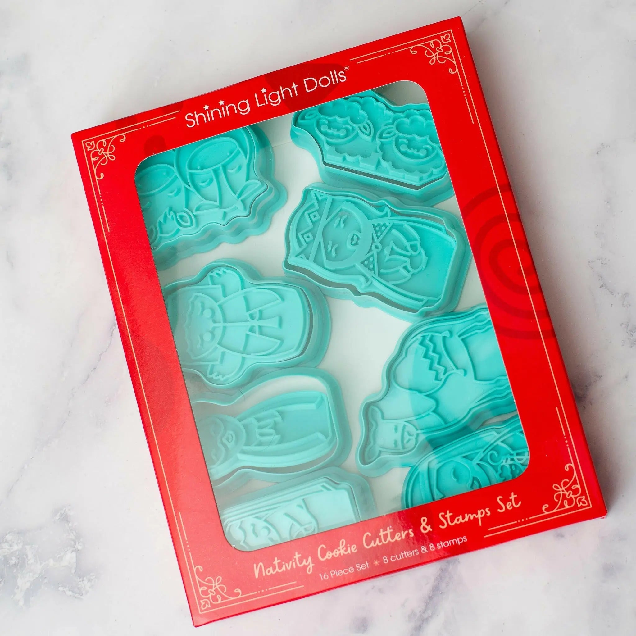 Nativity Cookie Cutters & Stamps Set