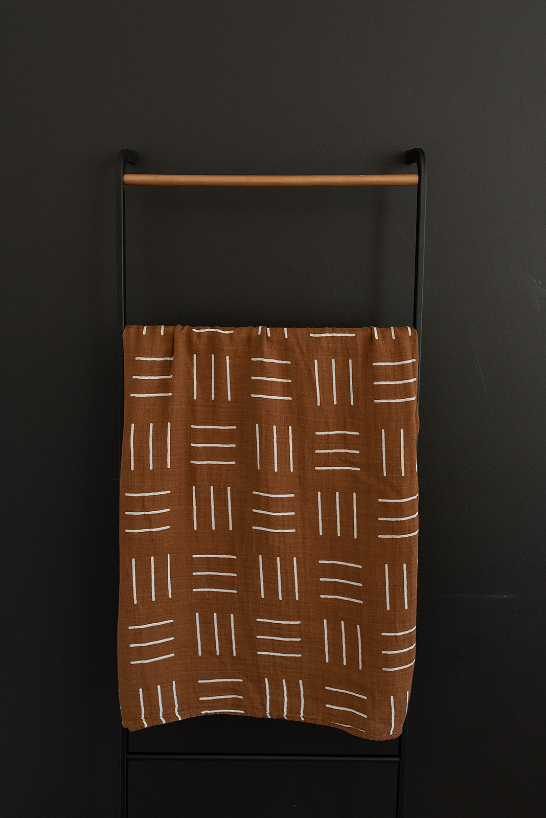 Mustard Mudcloth Muslin Swaddle Blanket Mebie Baby