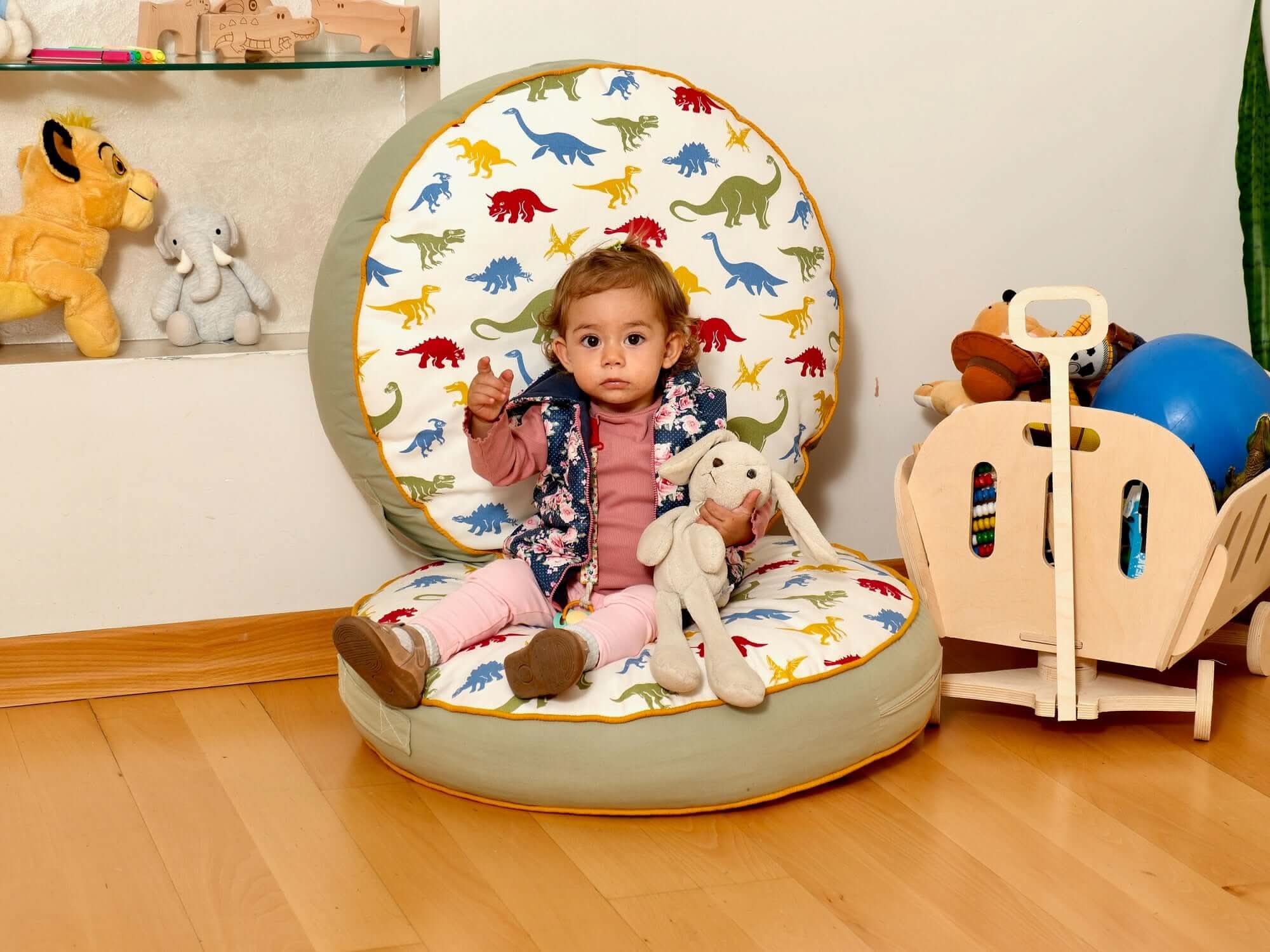 Kids Floor Pillow Montessori Play Mat Large Toddler Cushion