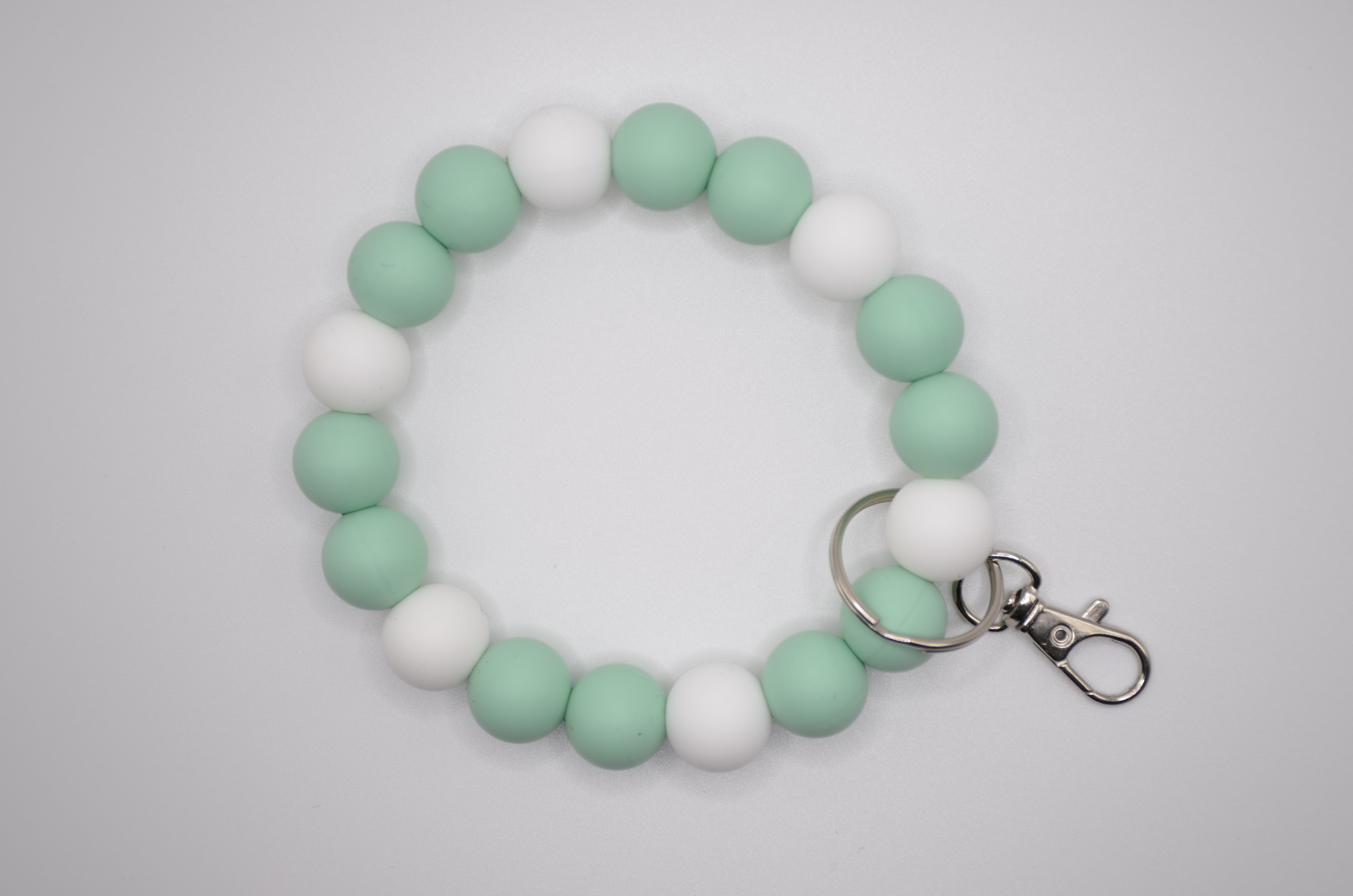 Aqua Succulent Wristlet