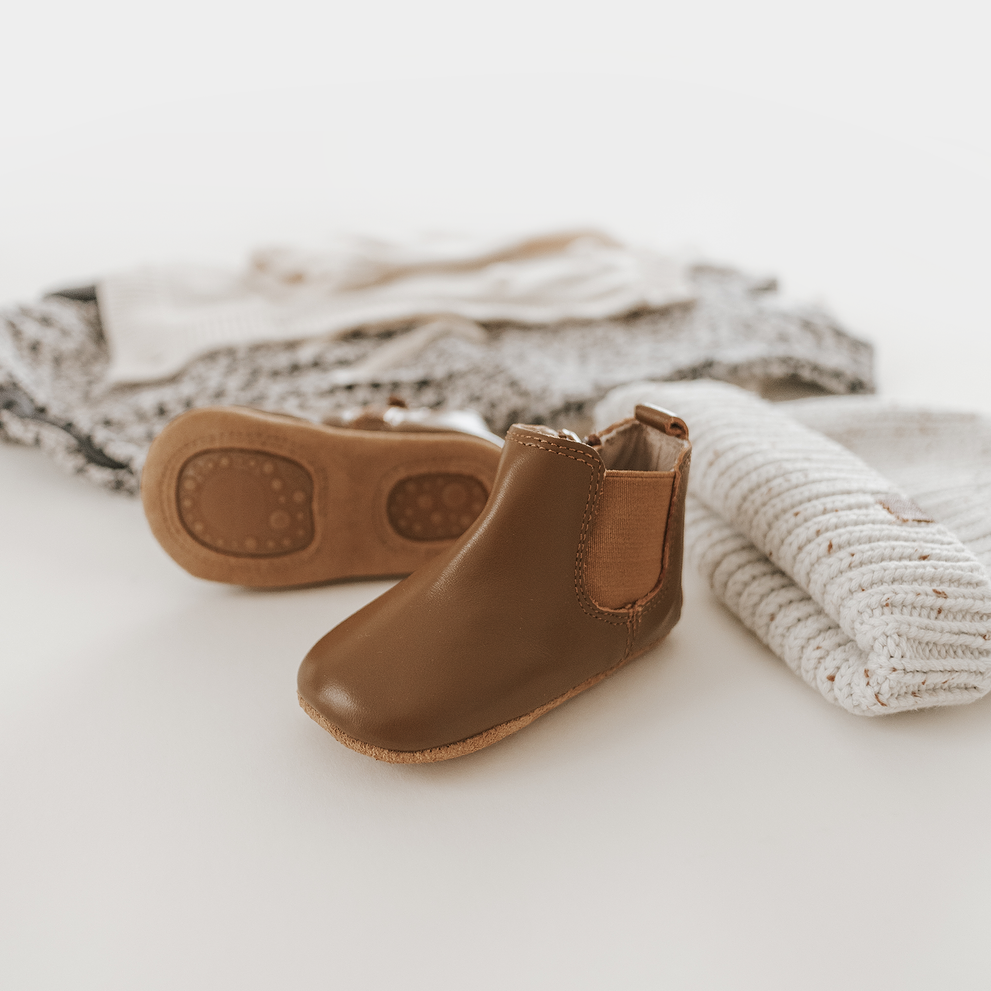 Leather Chelsea Boot | Color 'Espresso' | Soft Sole  Consciously Baby