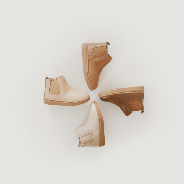 Leather Chelsea Boot | Color 'Honey' | Hard Sole Consciously Baby