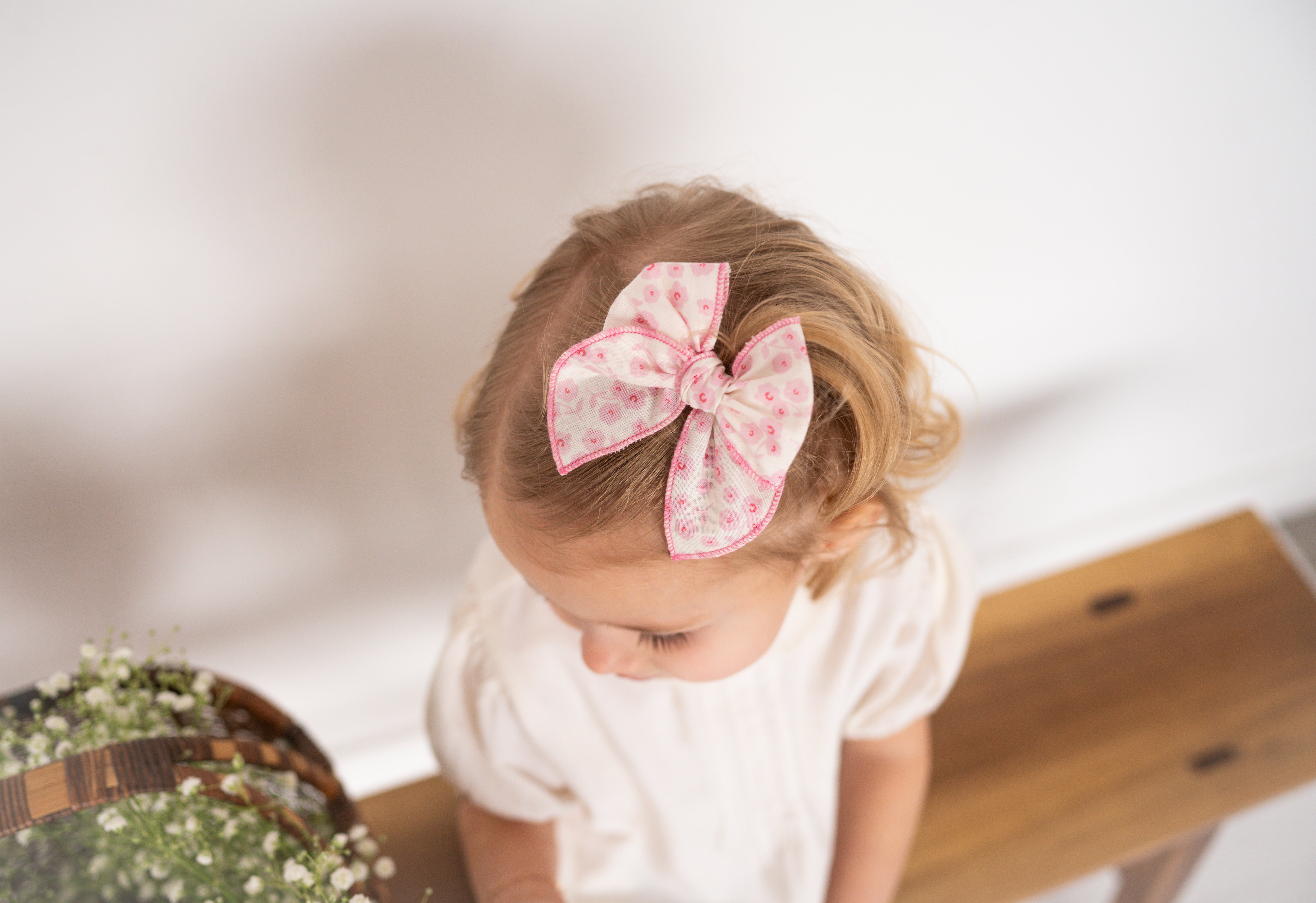 Pink Daisy | Petite Party Bow