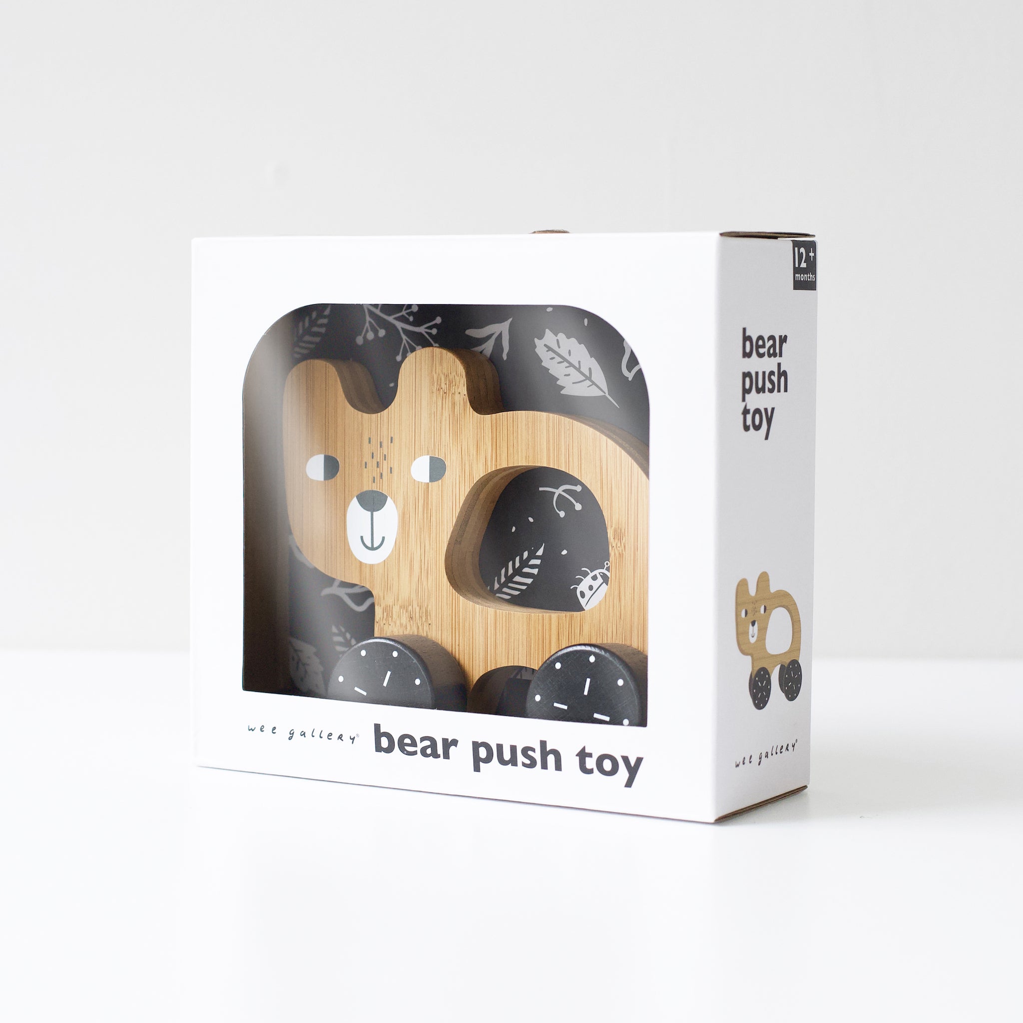 Bear Push Toy Wood + Bamboo Toys Wee Gallery