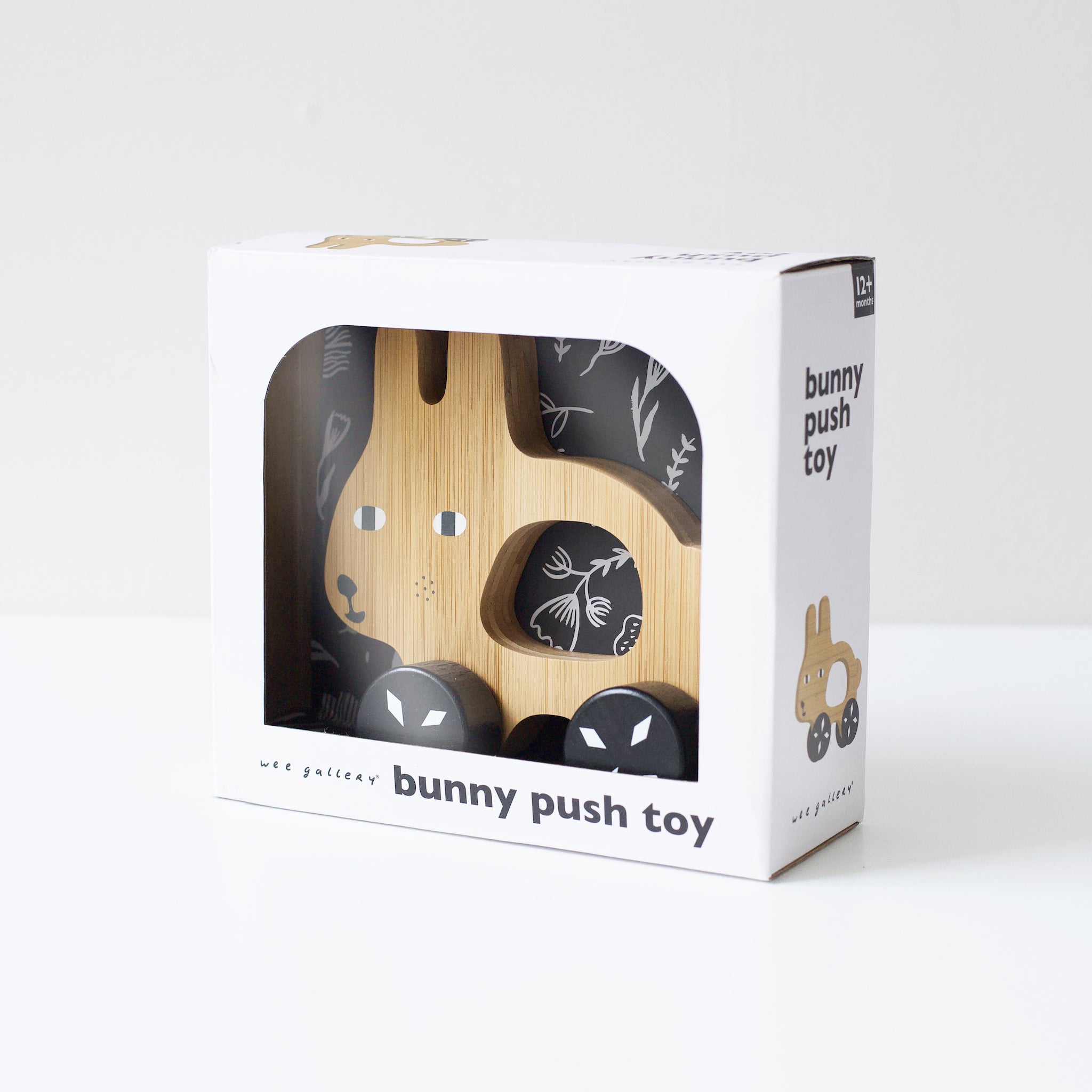 Bunny Push Toy Wood + Bamboo Toys Wee Gallery