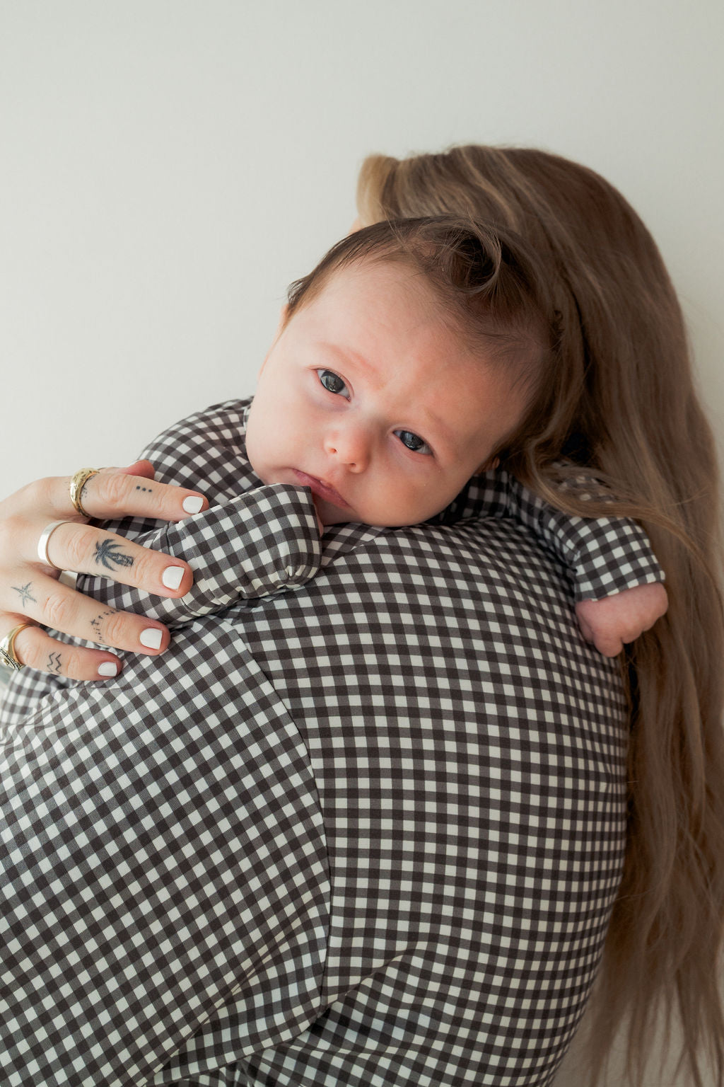 Bamboo Zip Pajamas | Green Gingham