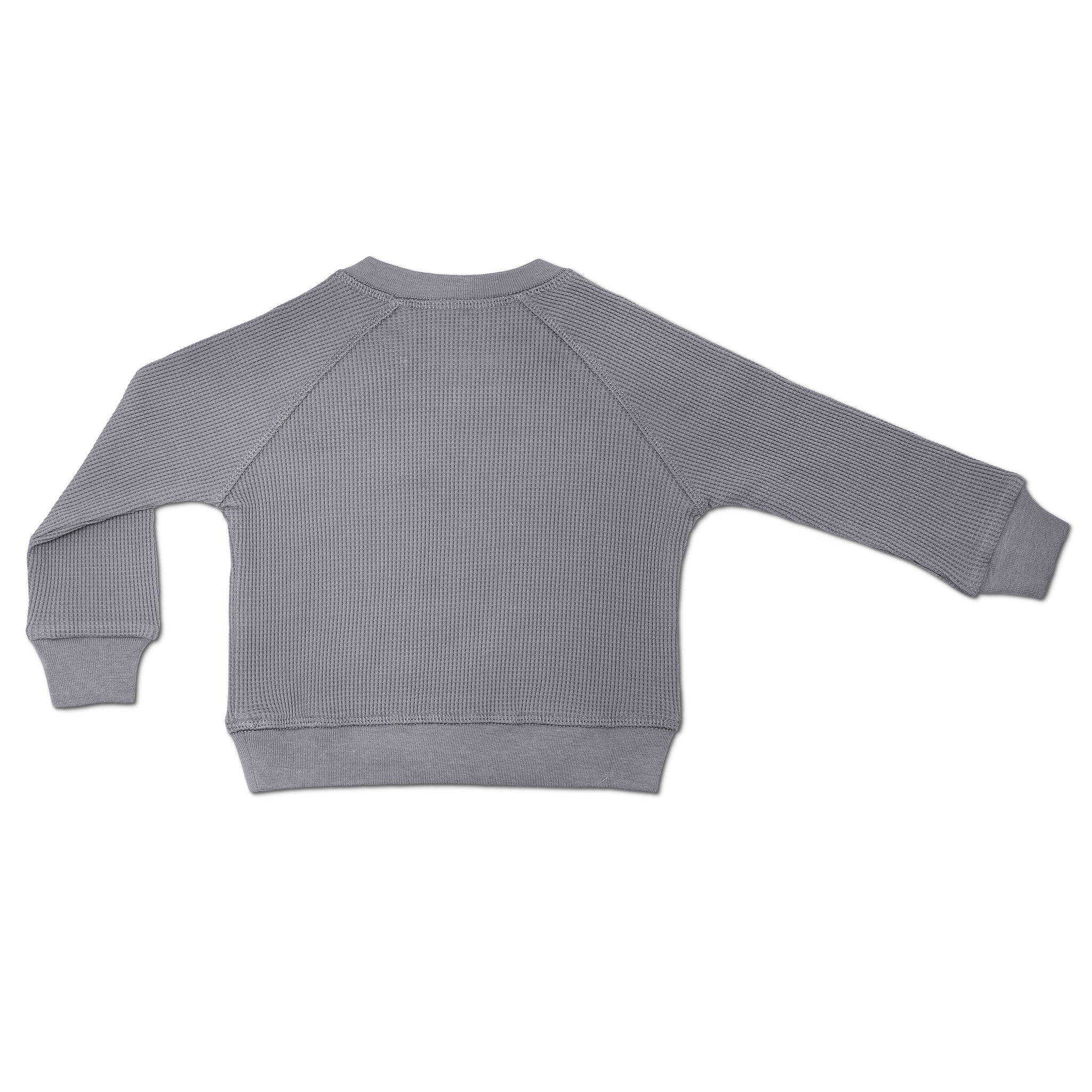 Waffle Crewneck Sweatshirt - Smoke
