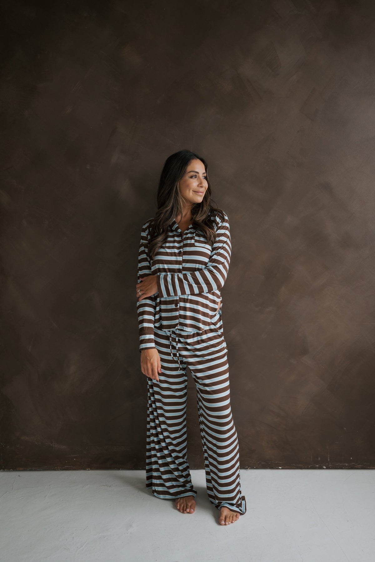 Women's Bamboo Button Up Lounge Set | Garrett