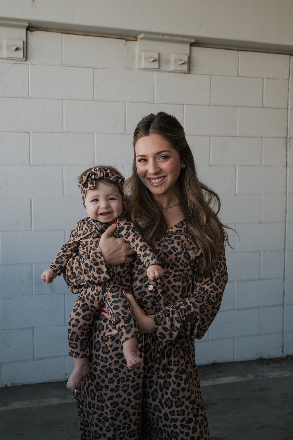Women's Bamboo Button Up Lounge Set | Leopard