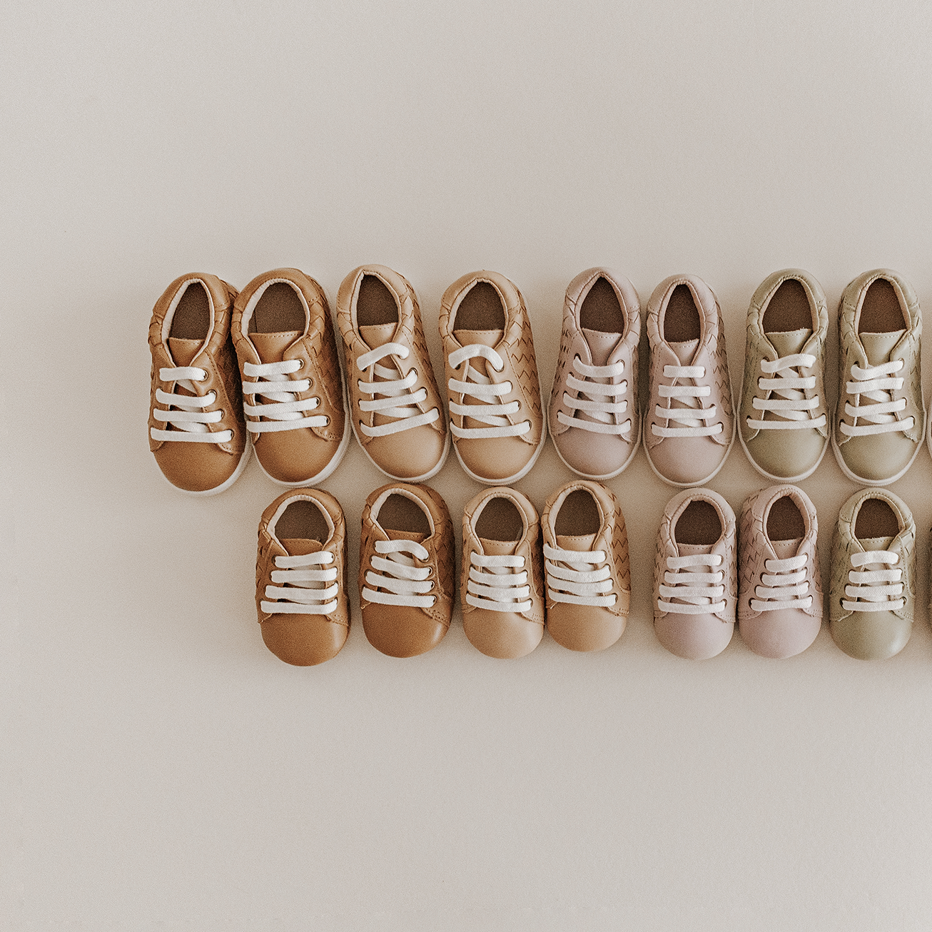Leather Woven Sneaker | Color 'Honey' | Soft Sole  Consciously Baby
