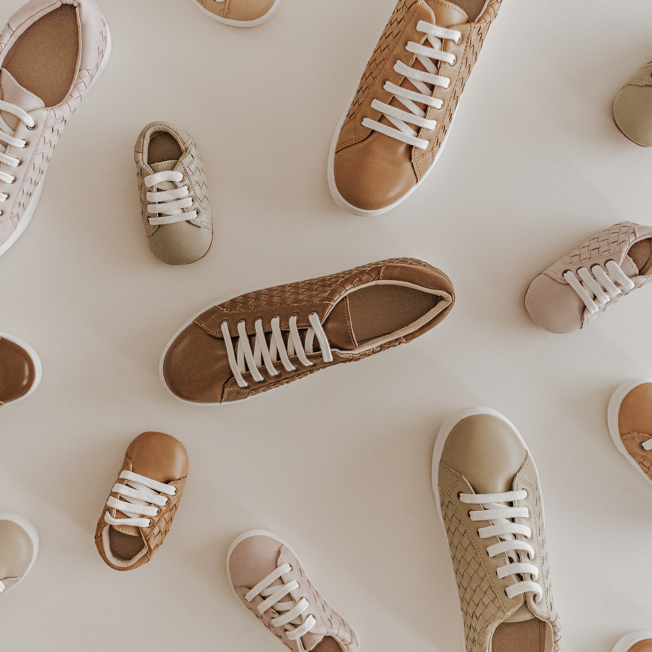 Leather Woven Sneaker | Color 'Rust' | Women  Consciously Baby