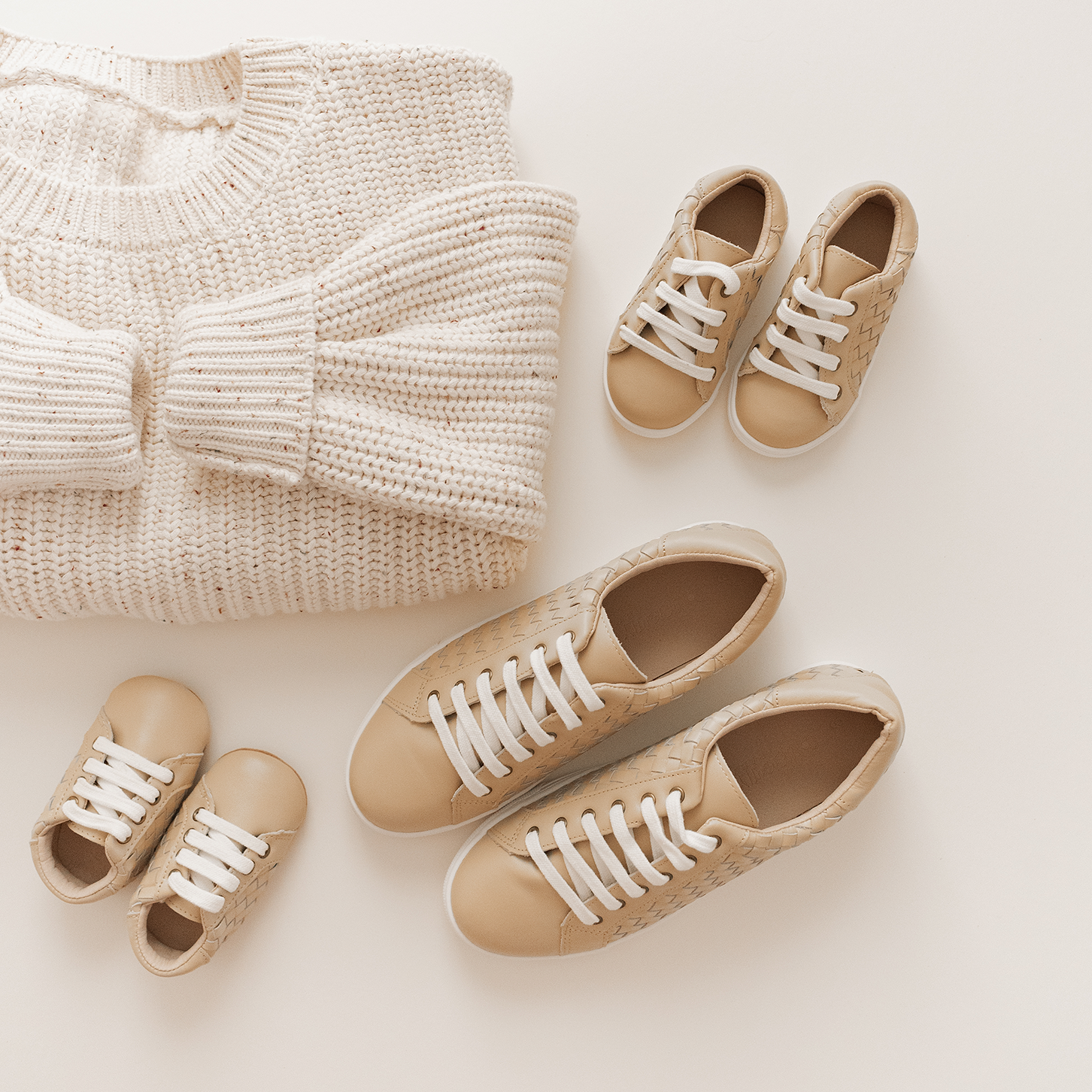 Leather Woven Sneaker | Color 'Honey' | Soft Sole  Consciously Baby