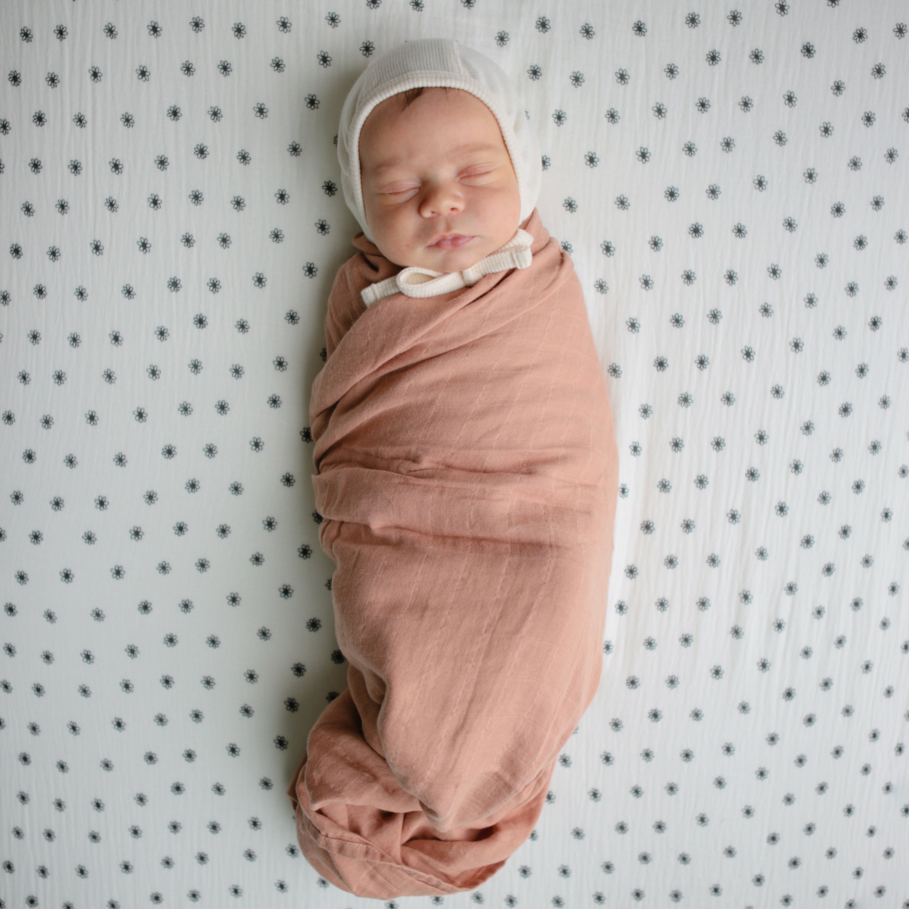 Organic Cotton Muslin Swaddle Blanket Swaddle Mushie