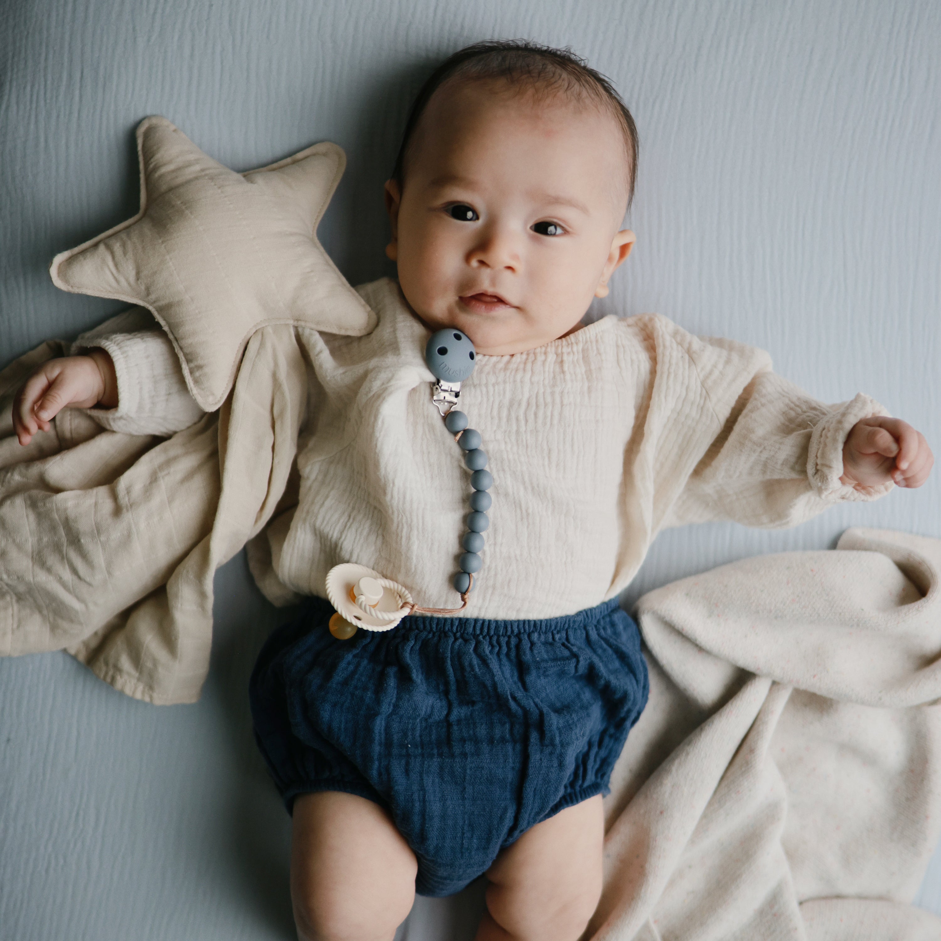 Mini Muslin Crib Sheet mini crib sheet Mushie