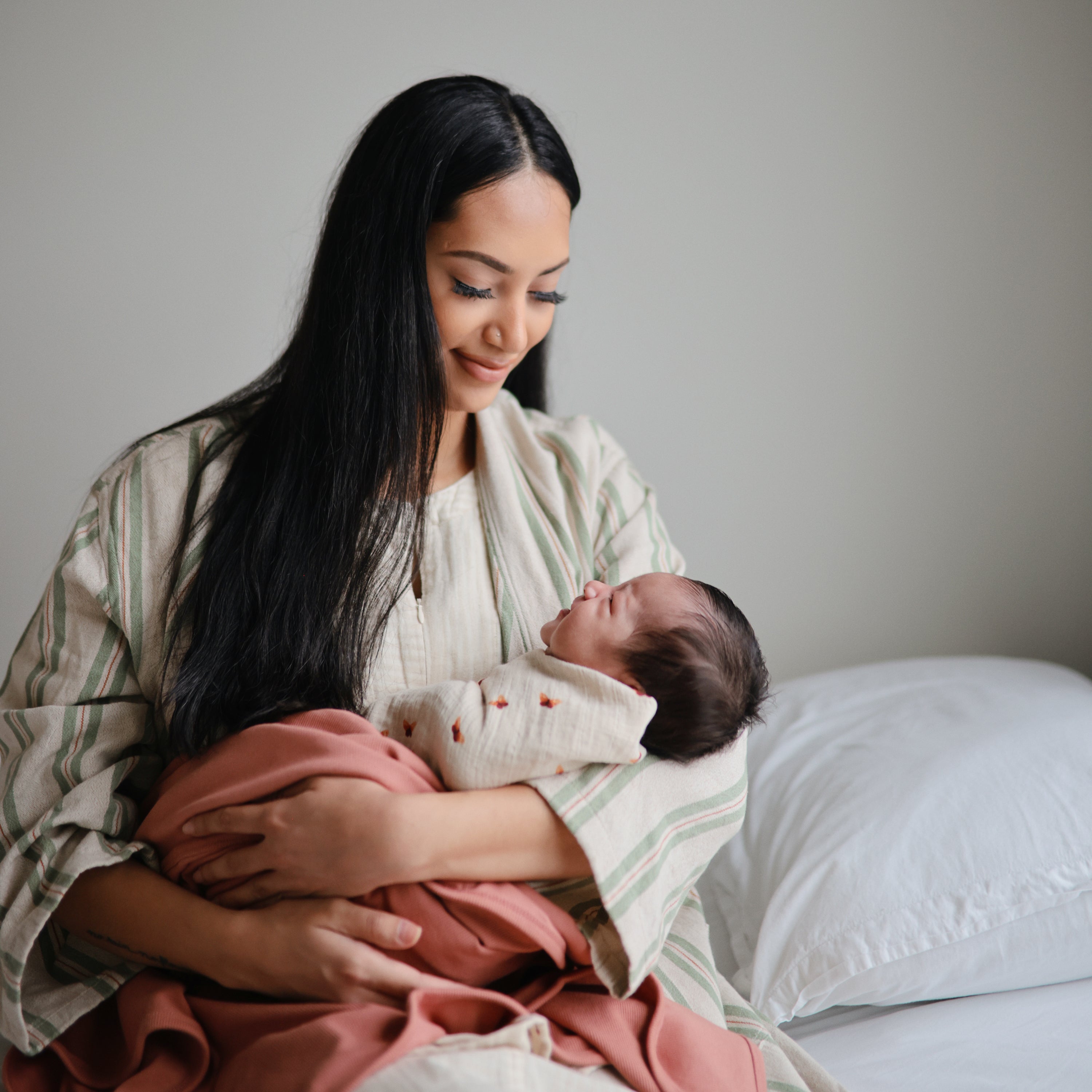 Organic Cotton Muslin Swaddle Blanket Swaddle Mushie