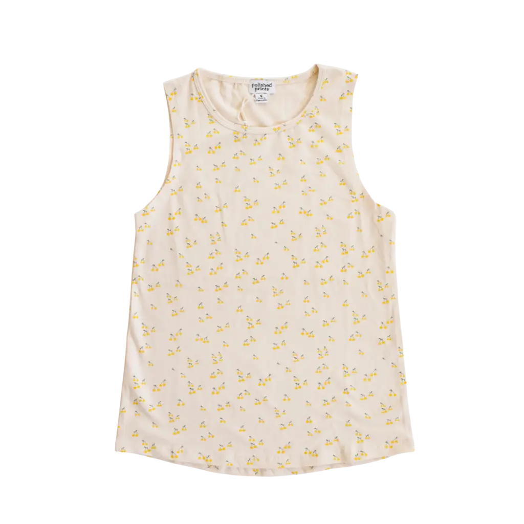 Baby Berry Floral Kids Tank Top