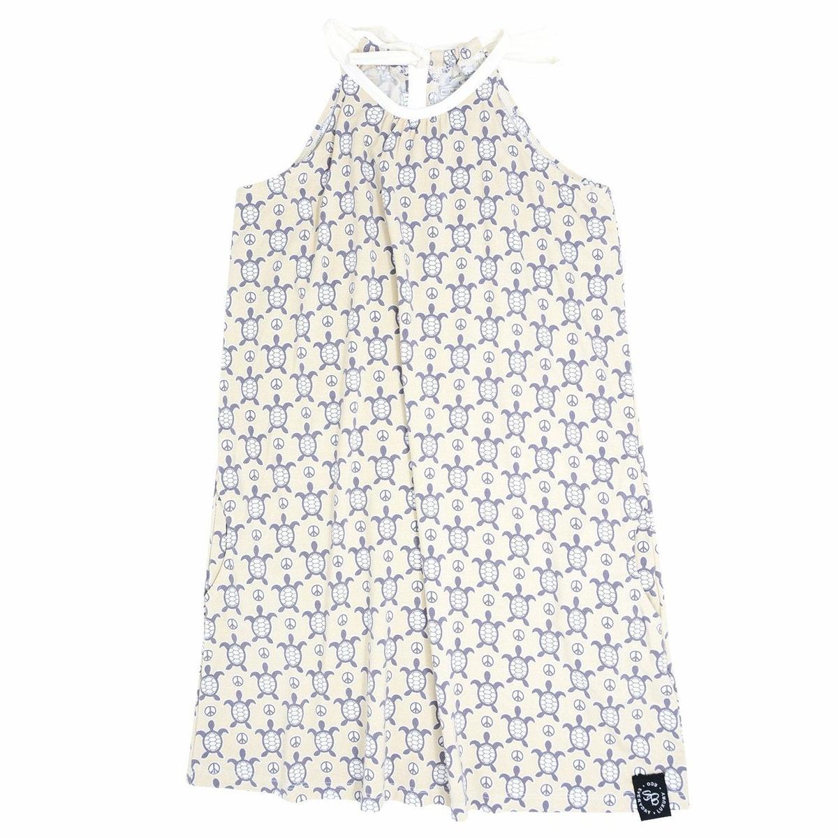 Pillowcase Pocket Dress - Peaceful Turtle