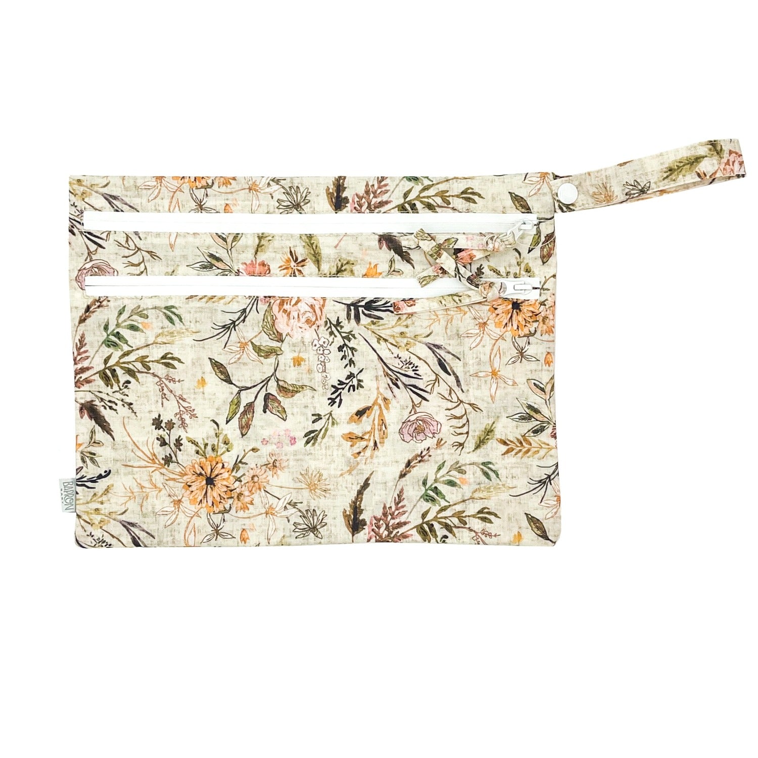 Delilah Floral - Waterproof Wet Bag (For mealtime, on-the-go, and more!) BapronBaby