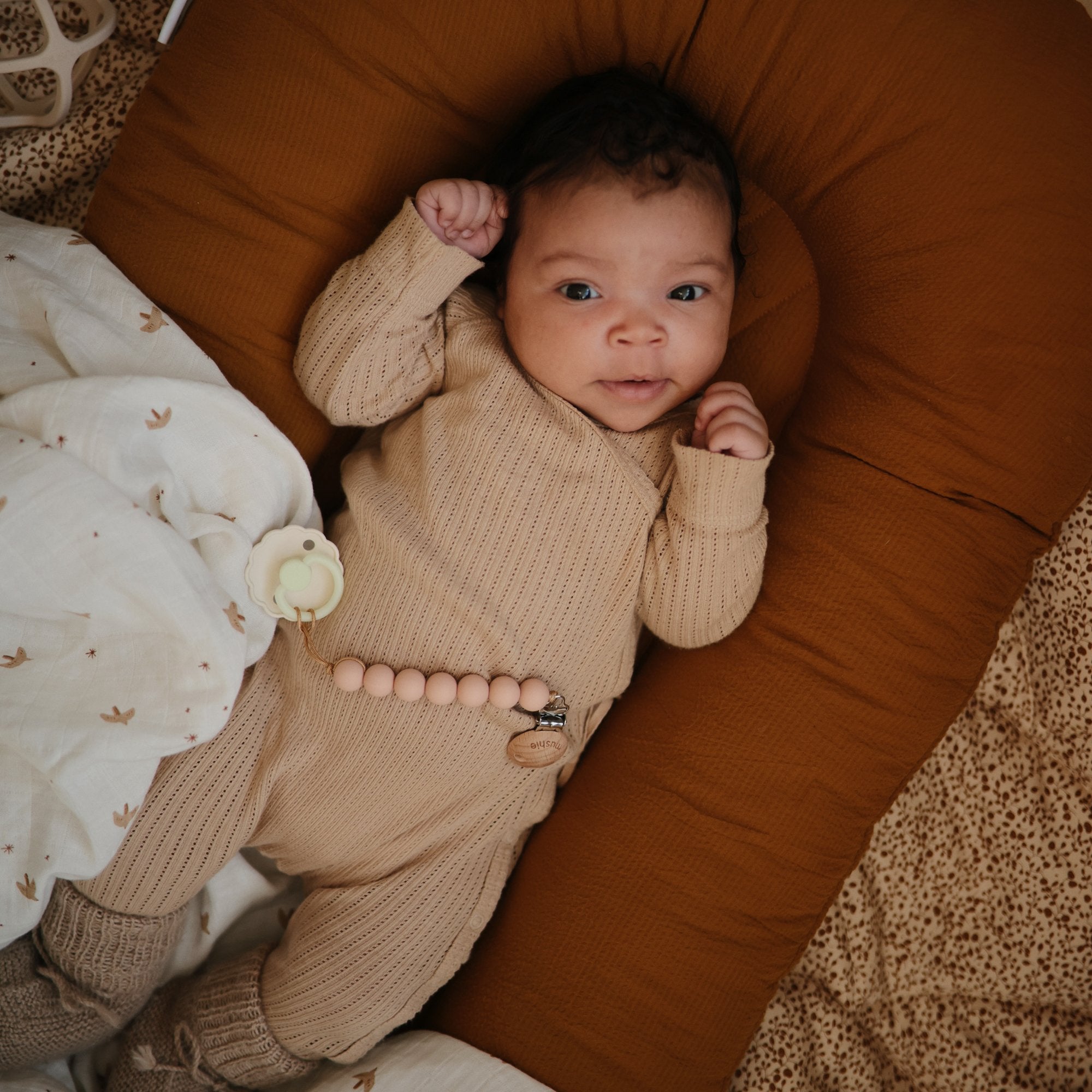 FRIGG Daisy Night Natural Rubber Pacifier 2-Pack FRIGG PACIFIERS Mushie