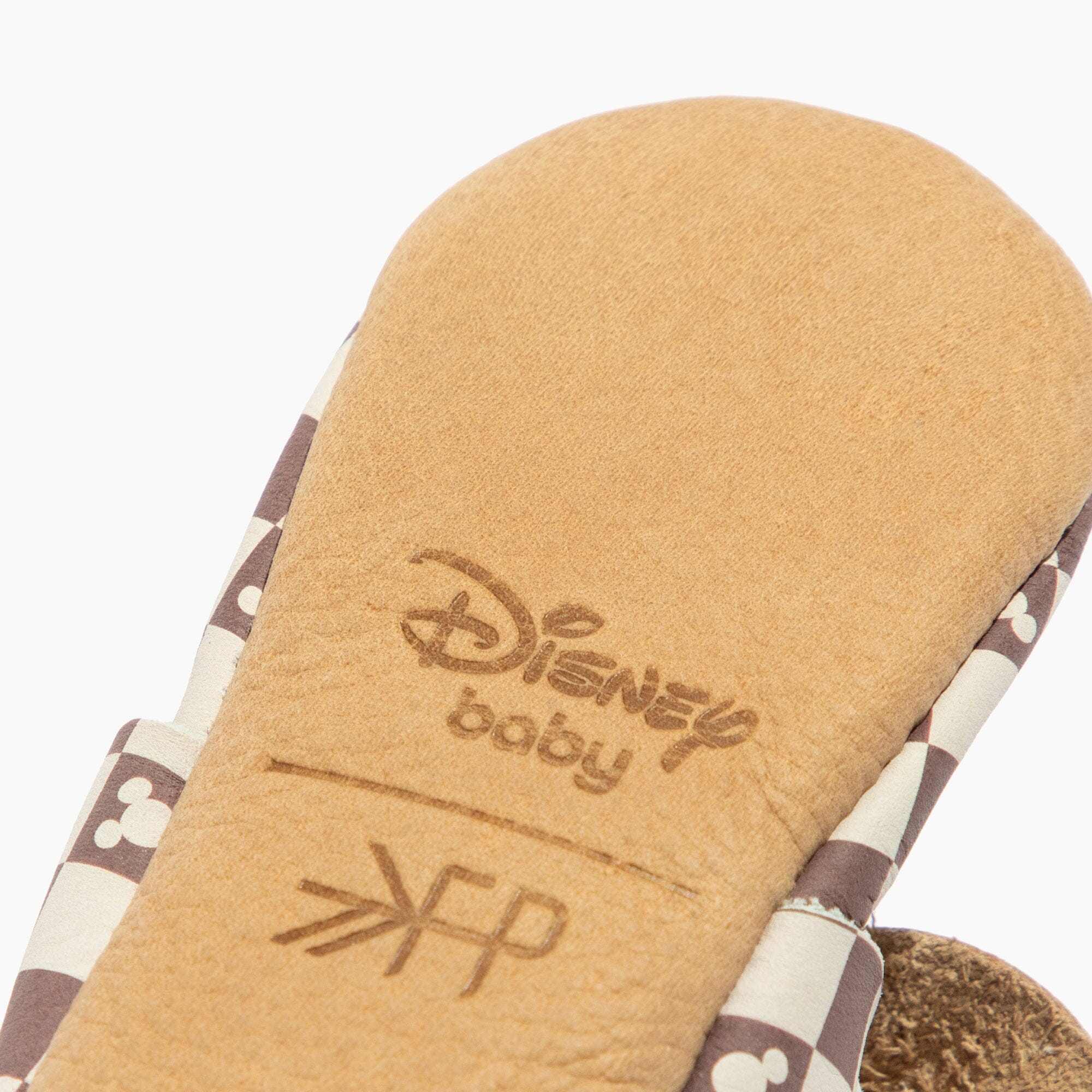 Disney Mocha Mickey Mouse Knotted Bow Baby Shoe