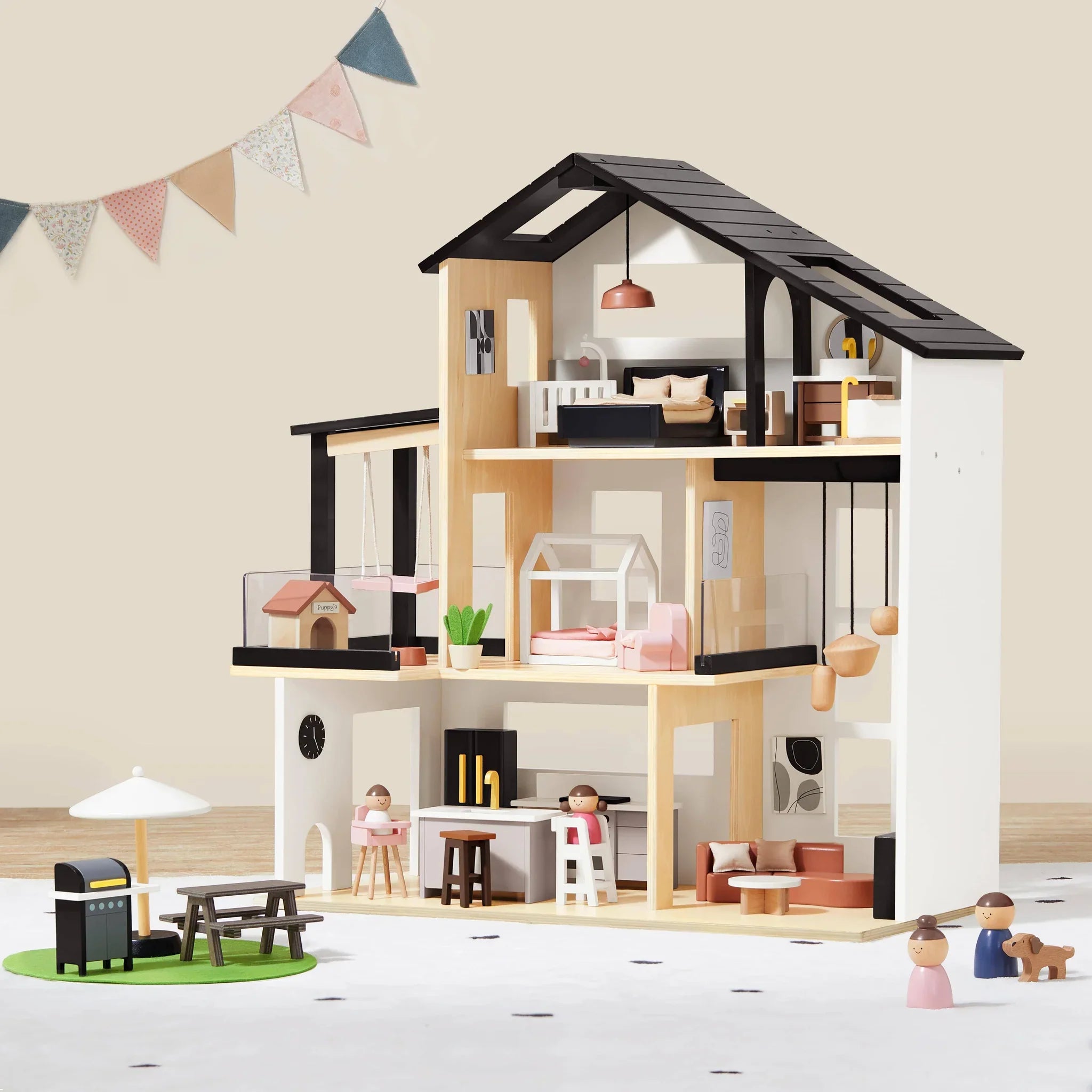 Tiny Land® Modern Family Dollhouse Dollhouse Tiny Land
