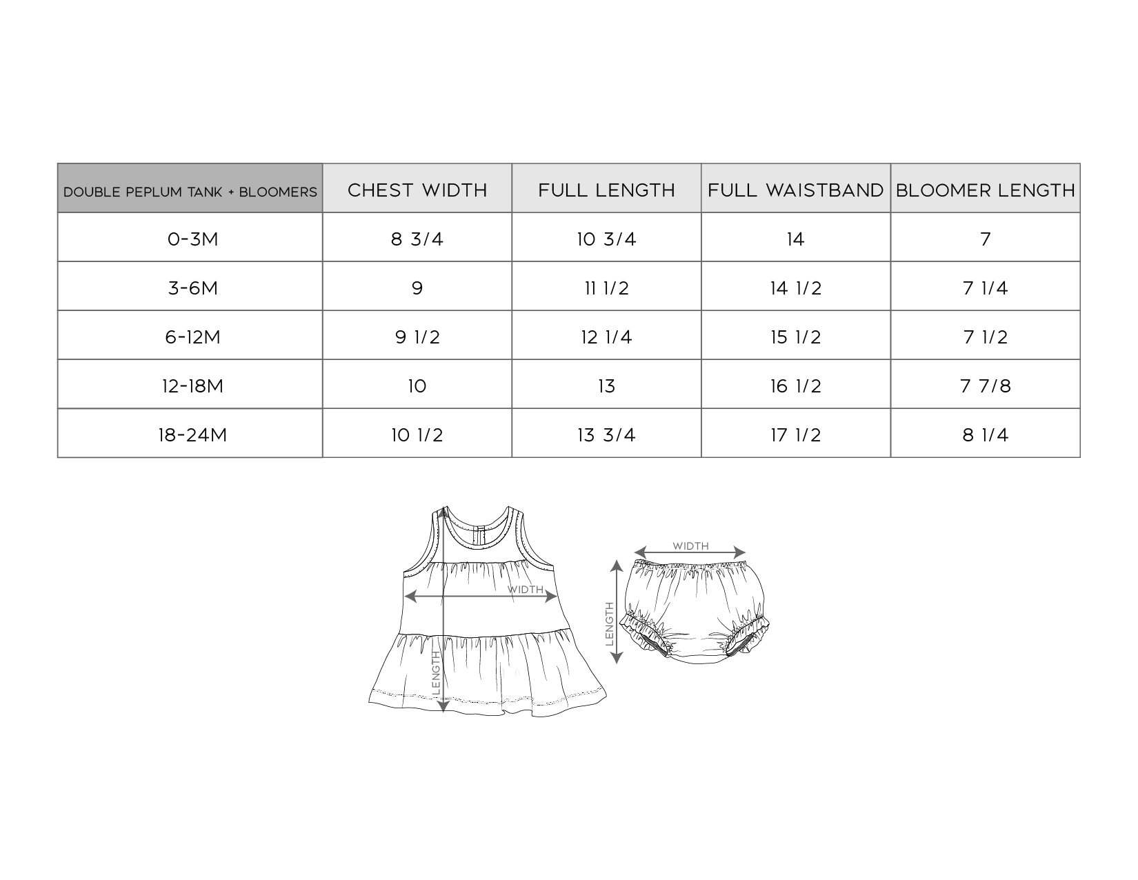 Double Peplum Tank Set