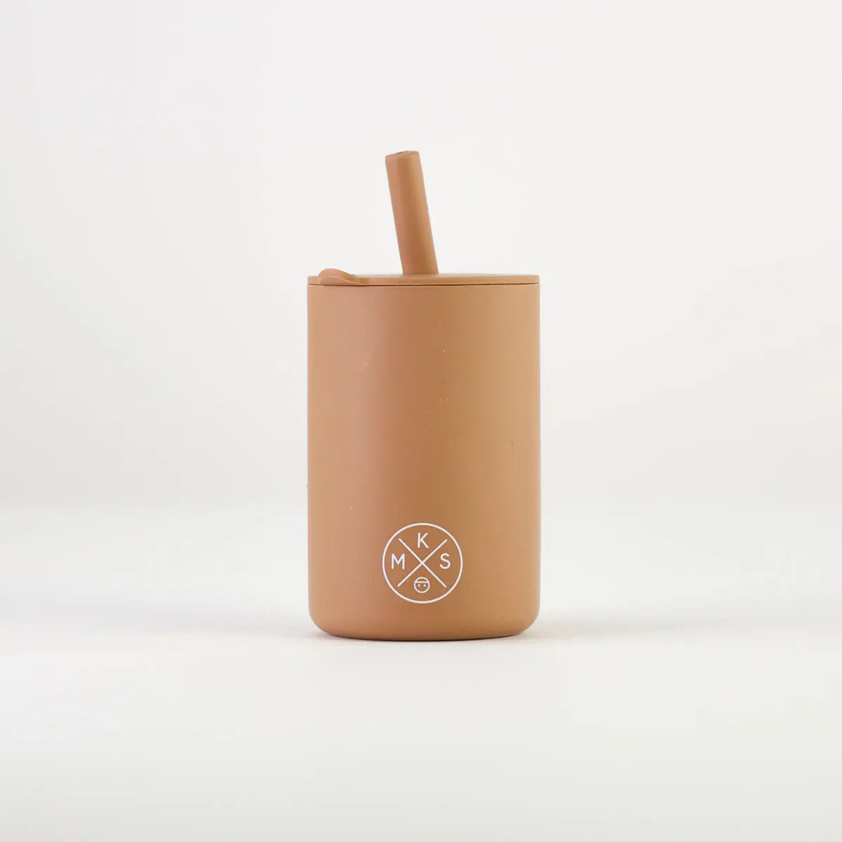 Drinking cup with straw - Taupe