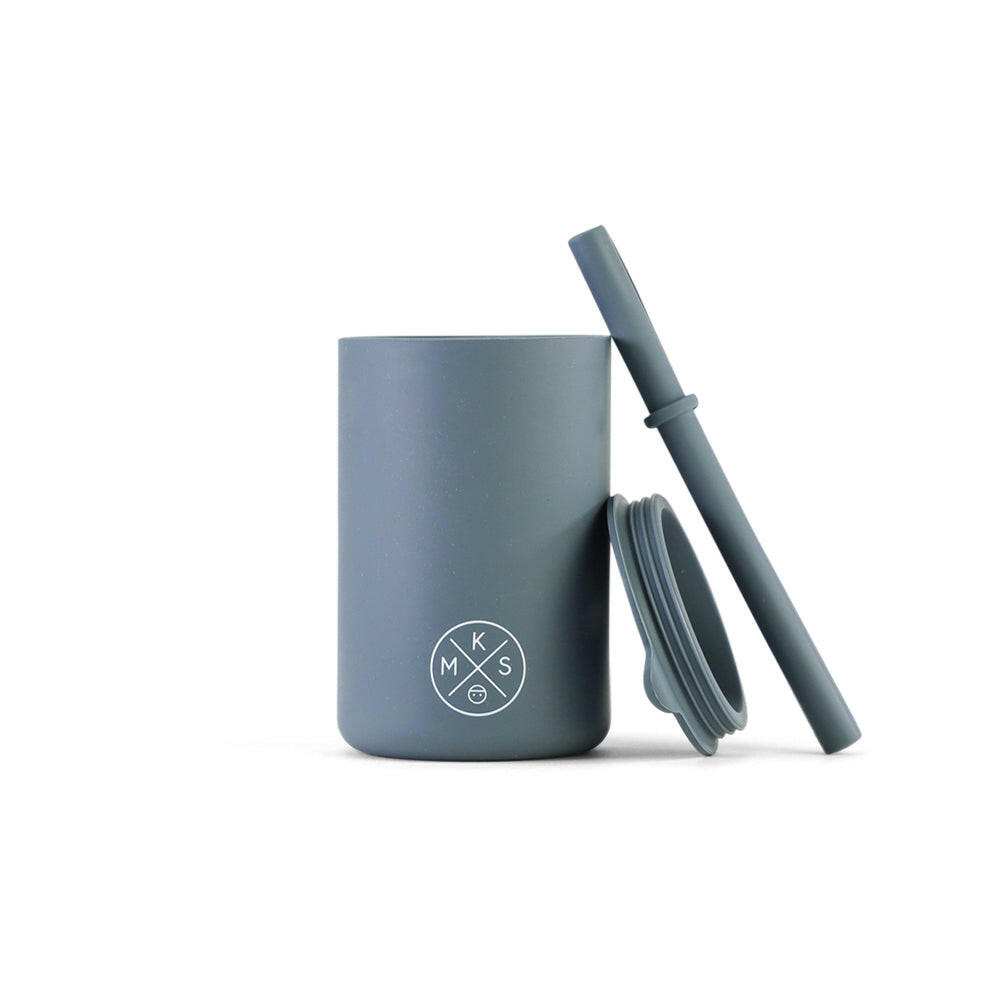 Drinking cup with straw - Charcoal Drinking cup MKS Miminoo