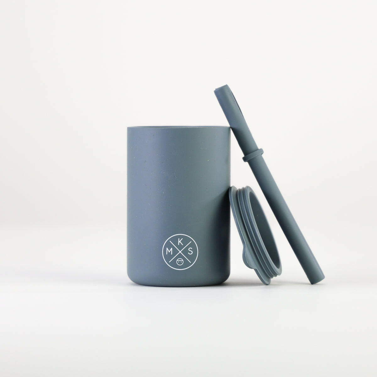 Drinking cup with straw - Charcoal Drinking cup MKS Miminoo