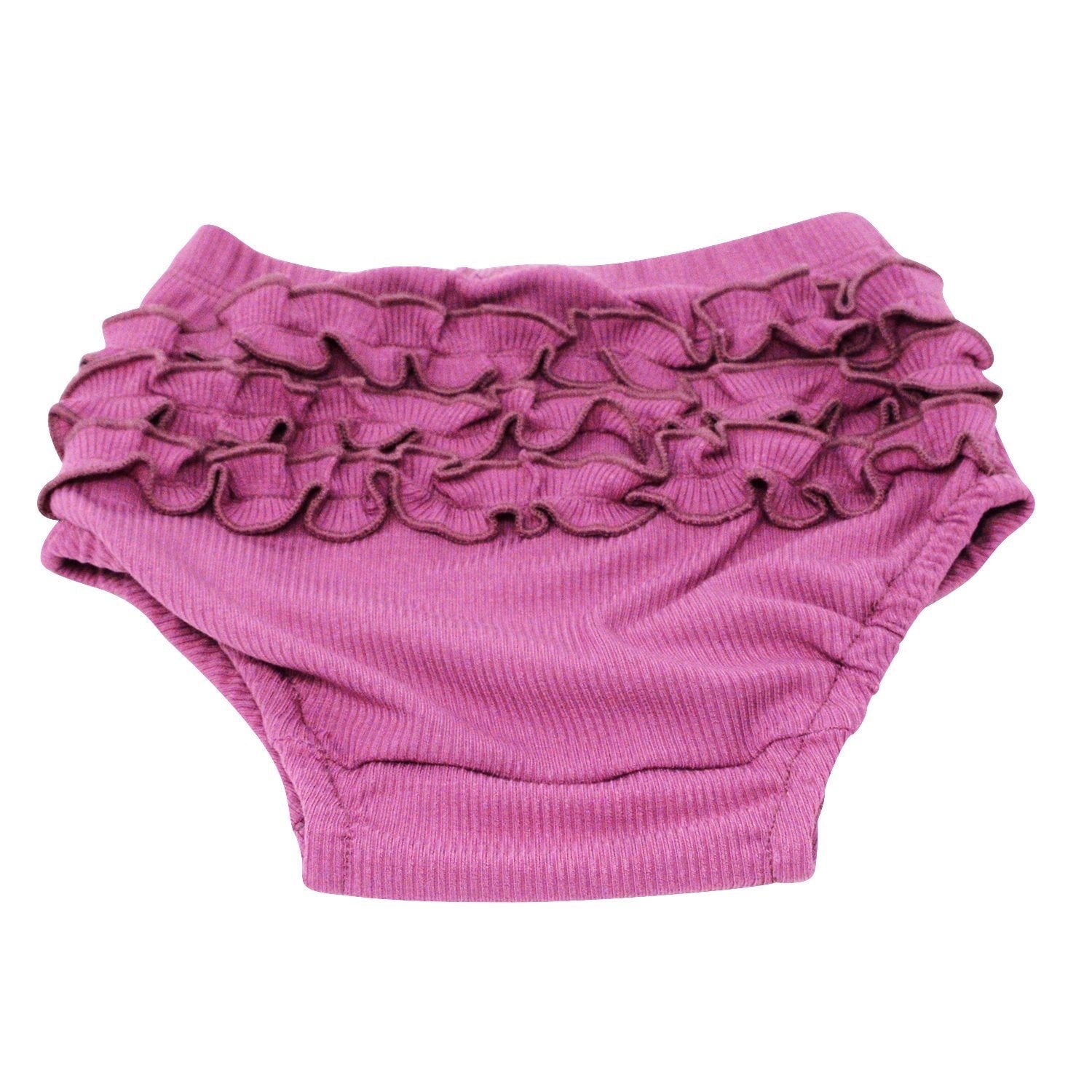 Ruffle Bloomer - Mellow Mauve Rib