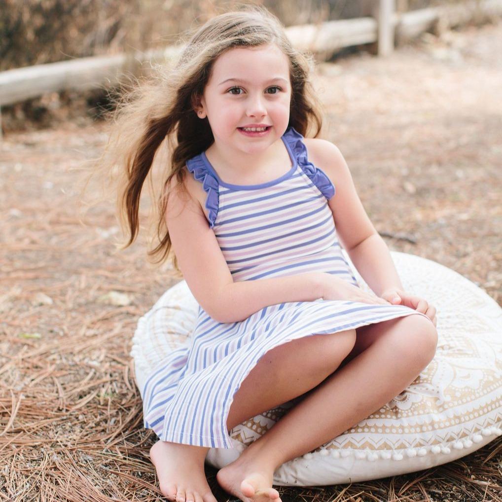 Emma's Racerback Dress - Purple/Orchid Stripe