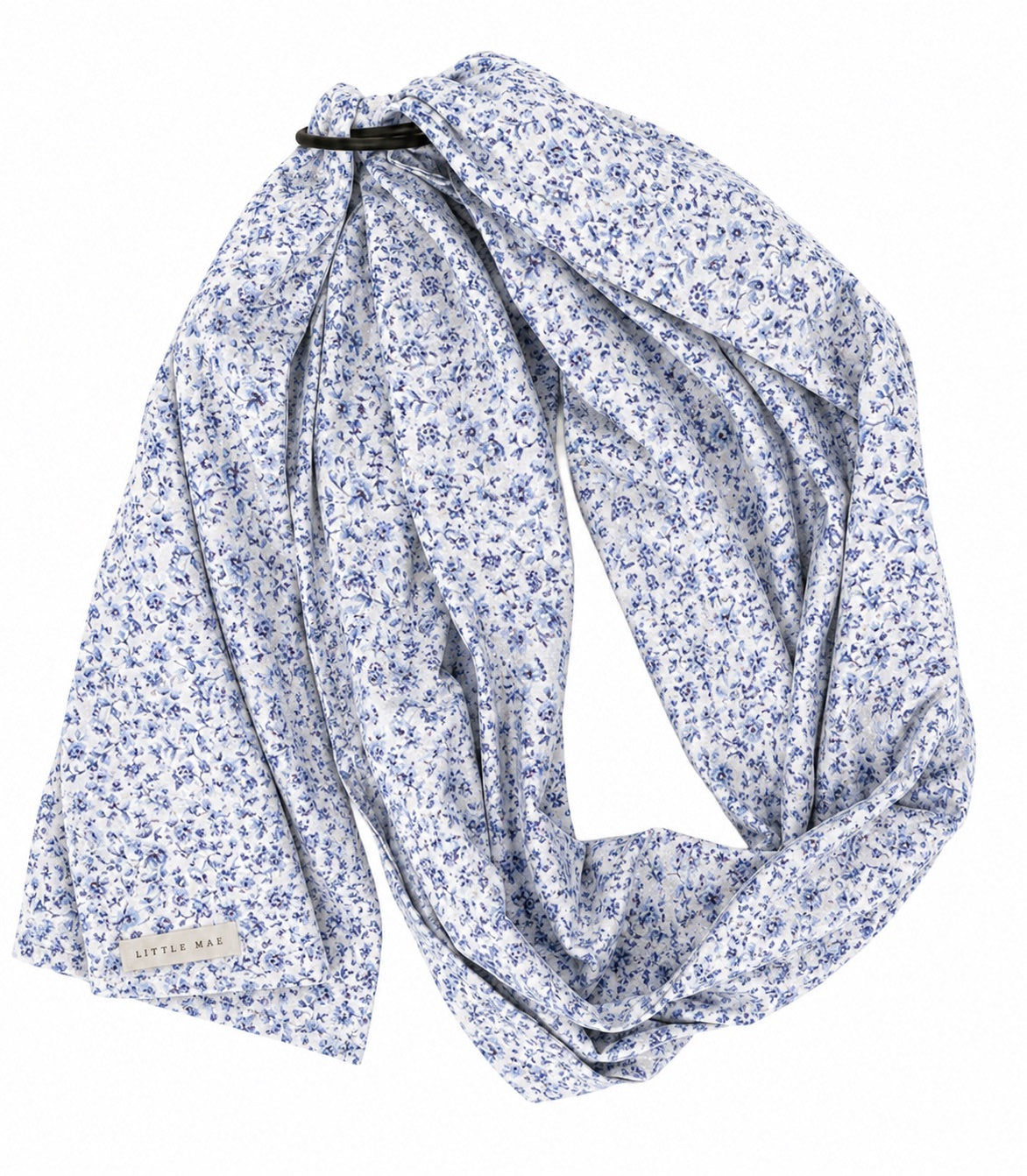 Blue Floral Ring Sling Carrier