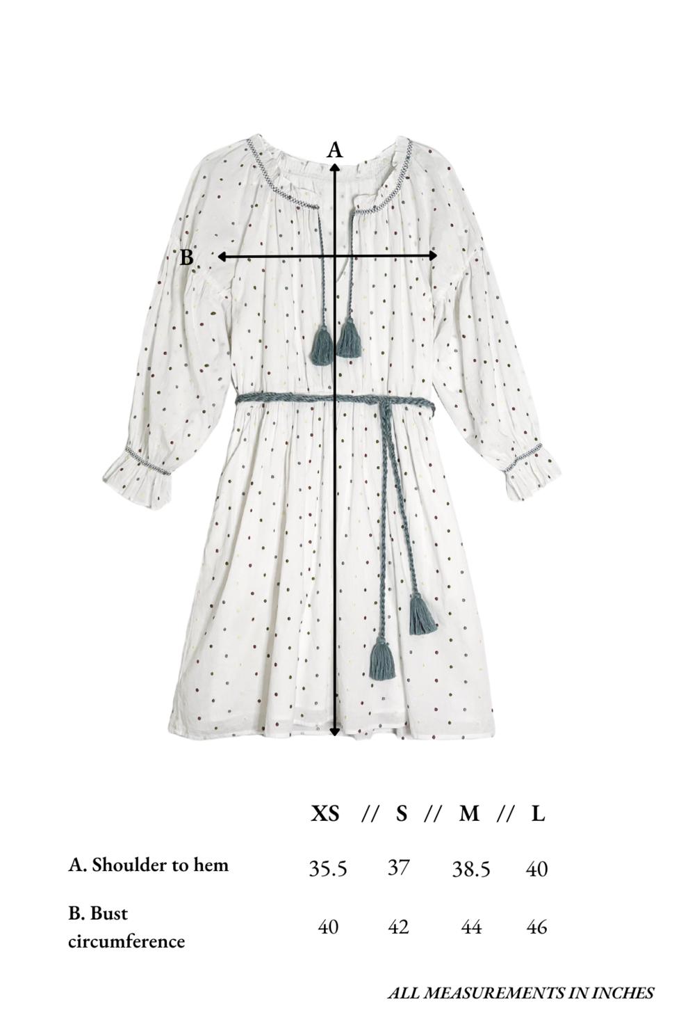 Isla Dress in Confetti Dot