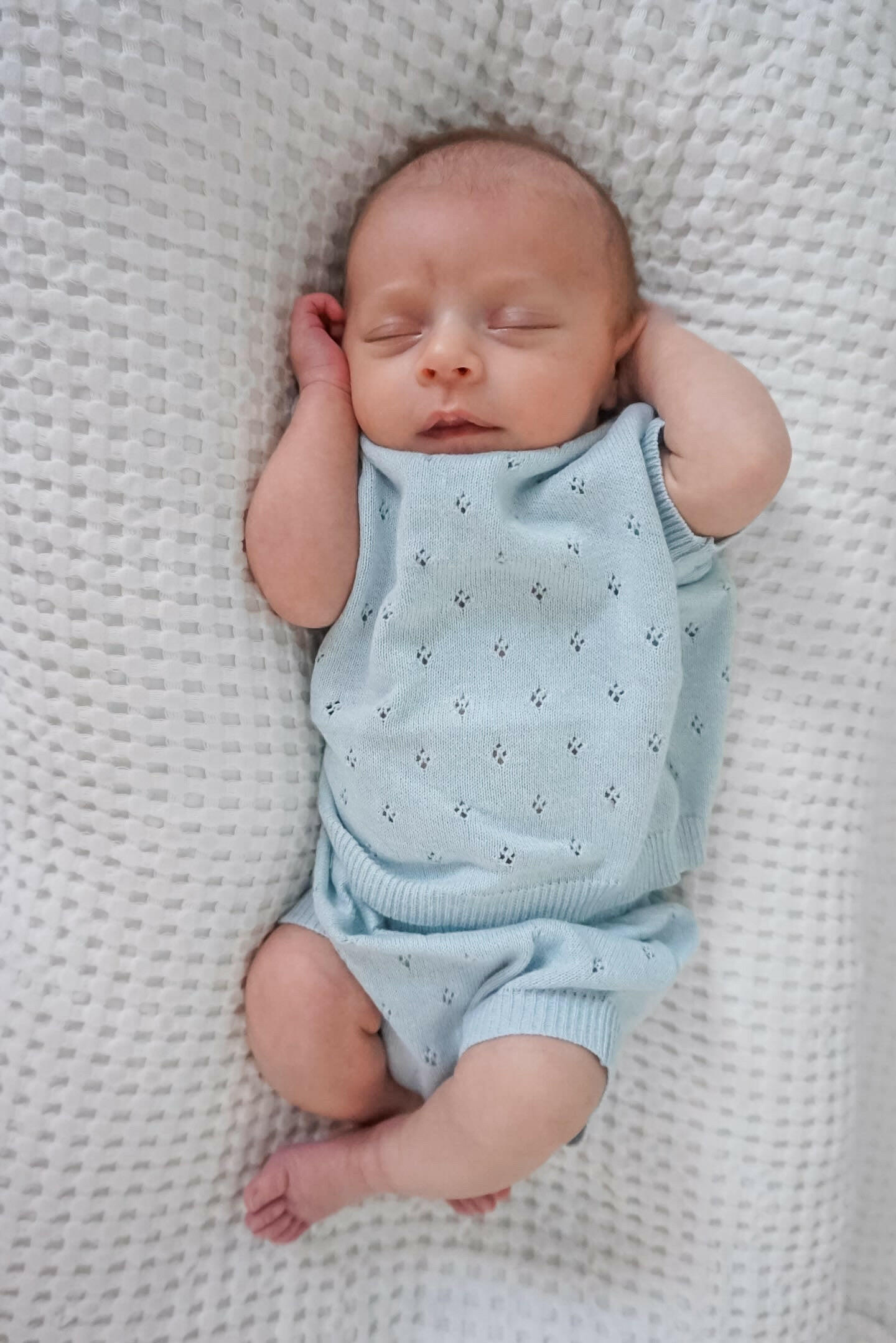 Luna + Luca Pointelle Set - Sky Blue Luna + Luca