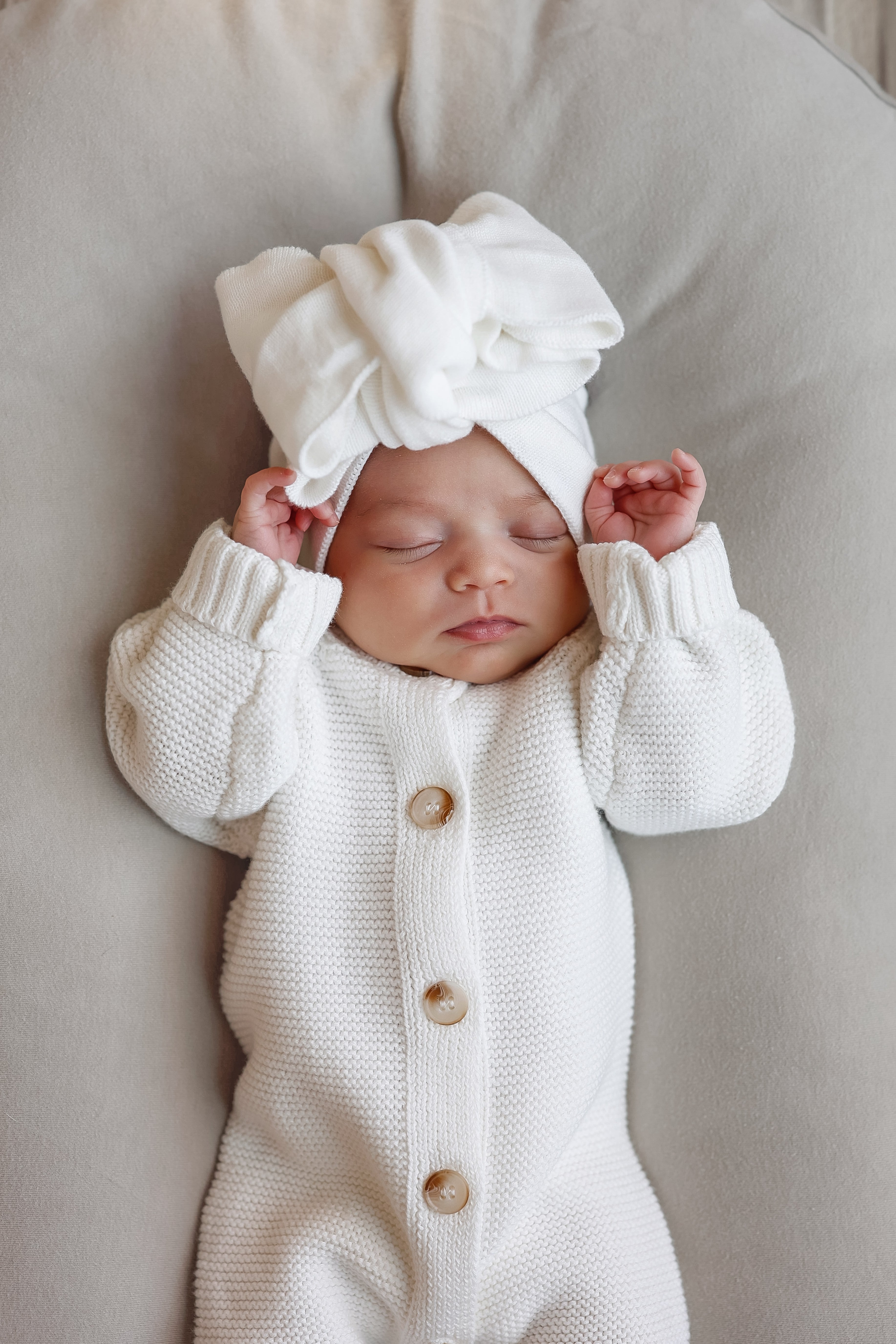 Classic Bow Headband - White
