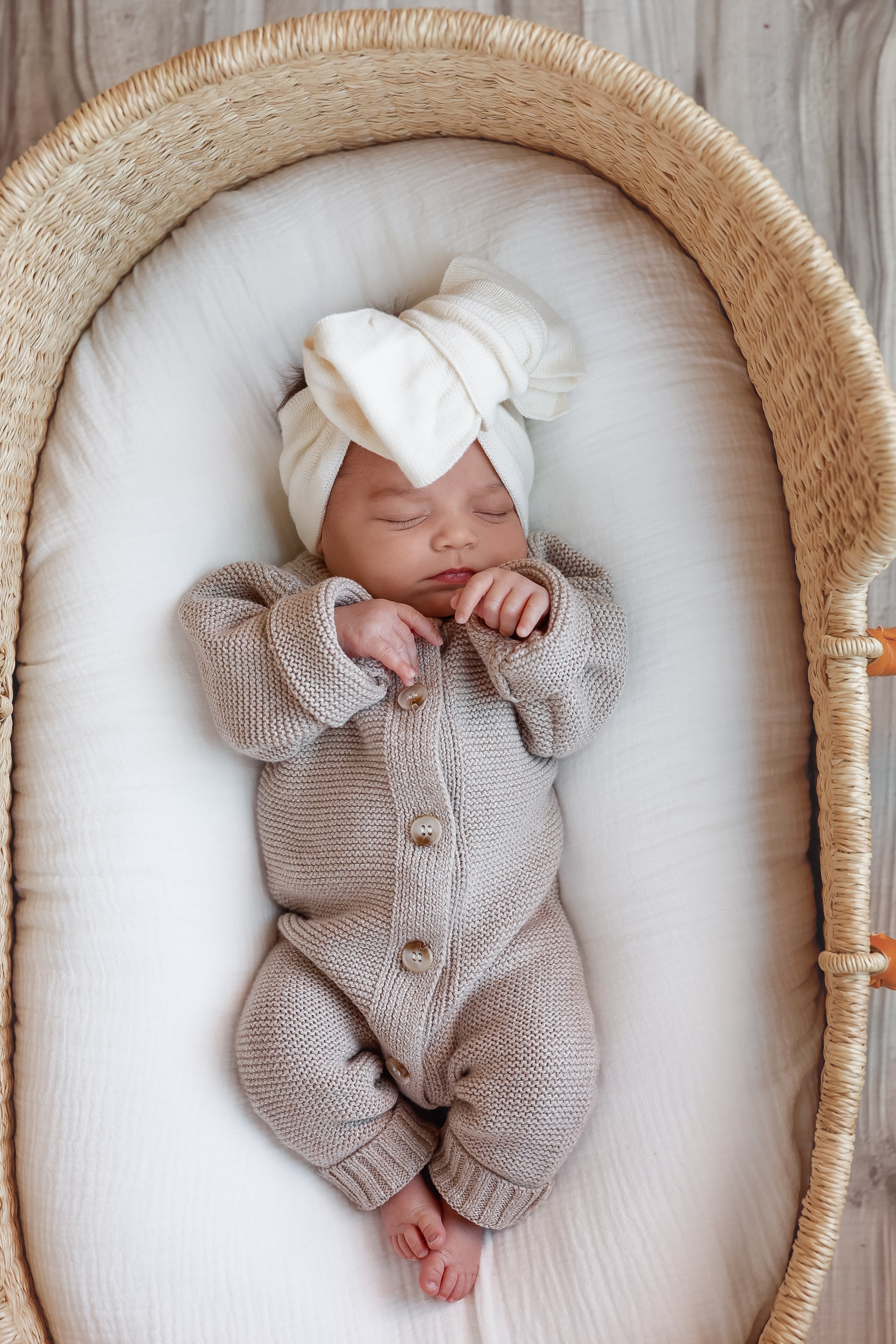 Luna + Luca Classic Purl Knit Jumpsuit - Heather Beige