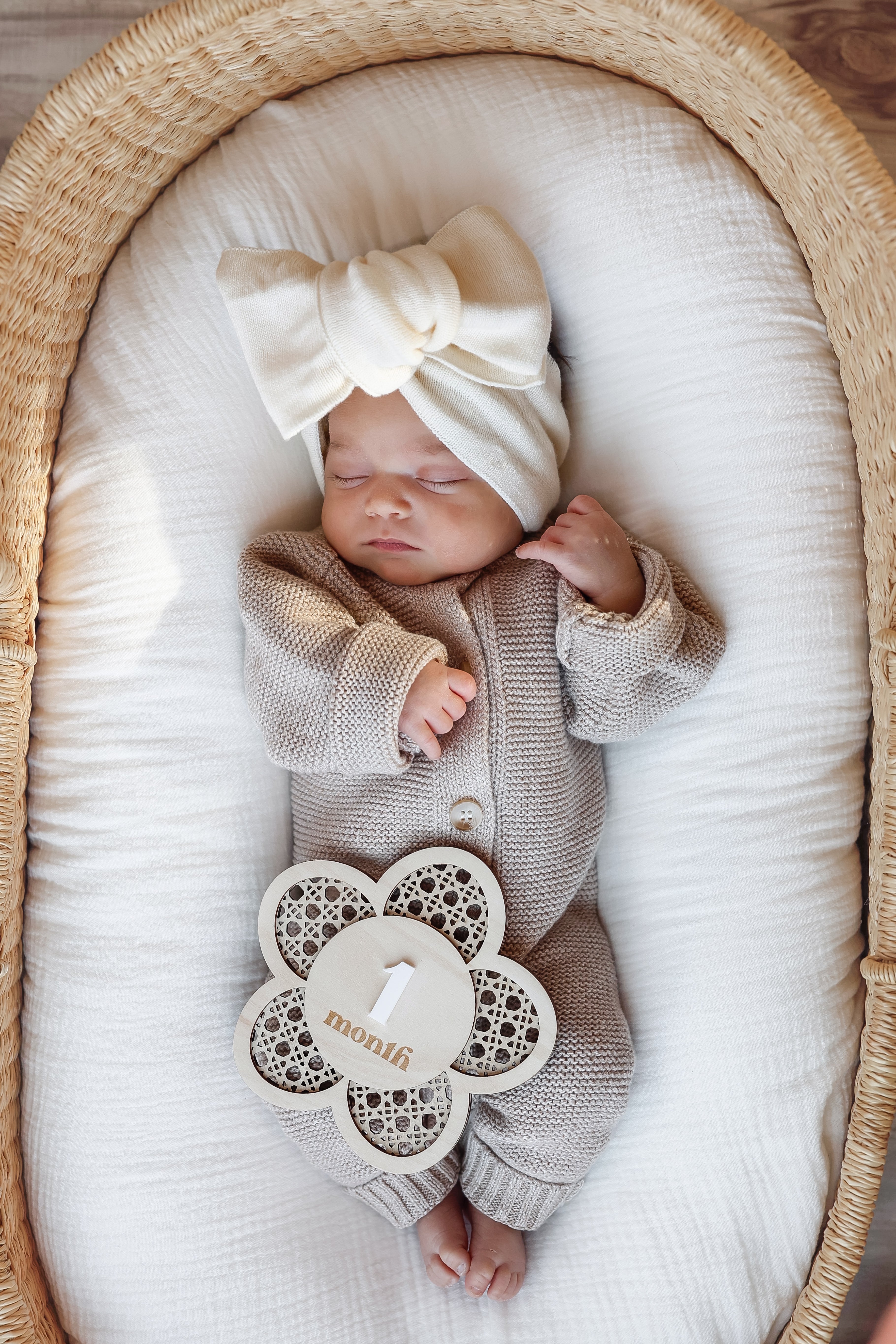 Classic Bow Headband - Cream
