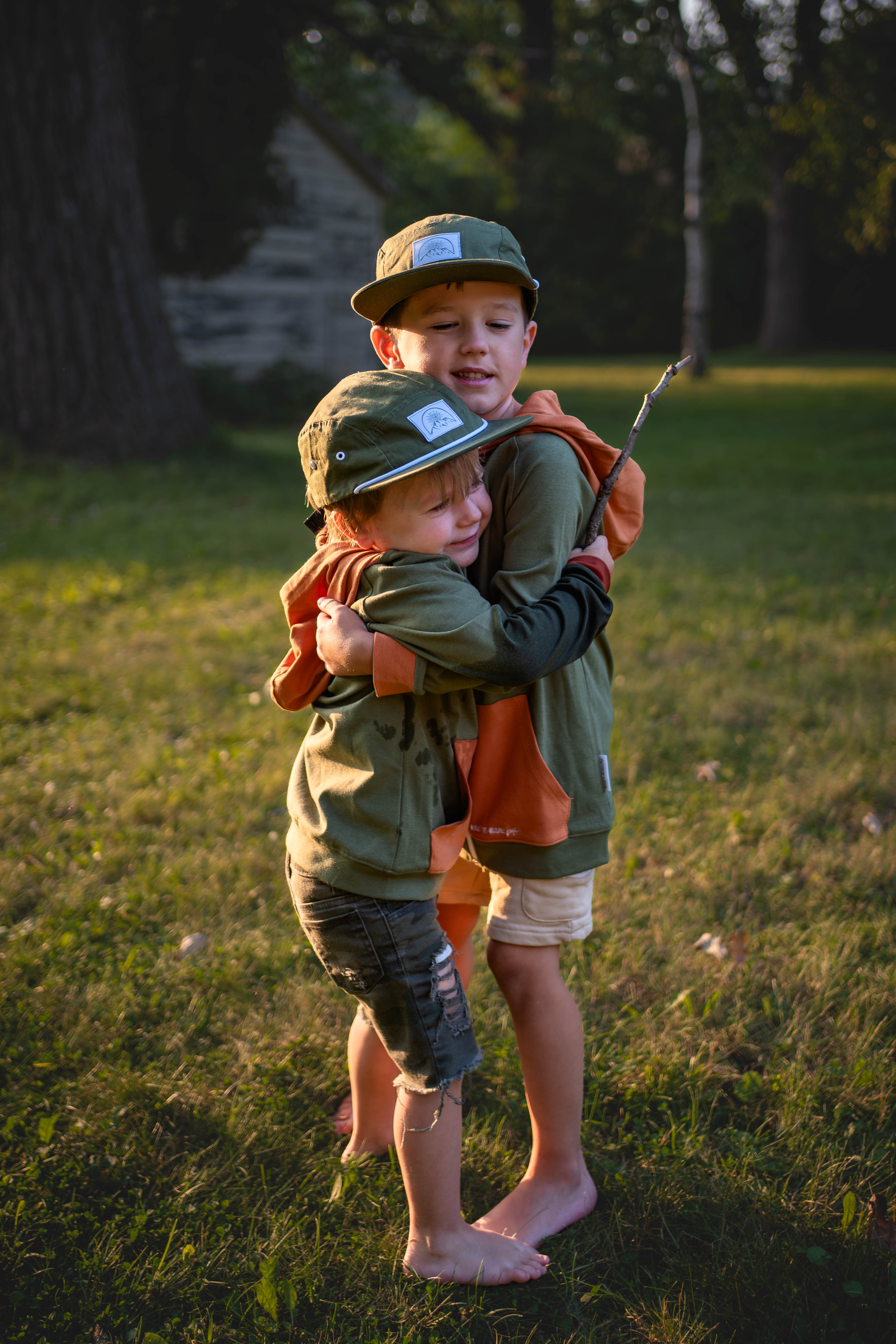 Kids Bamboo Hooded Zip Jacket - Soft Lightweight Hoodie for Children