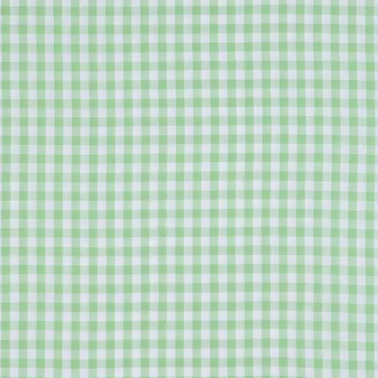 Green White Gingham Crib Sheet