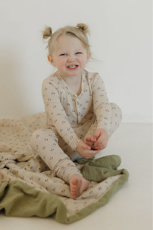 Bamboo Two Piece Pajamas | Flora