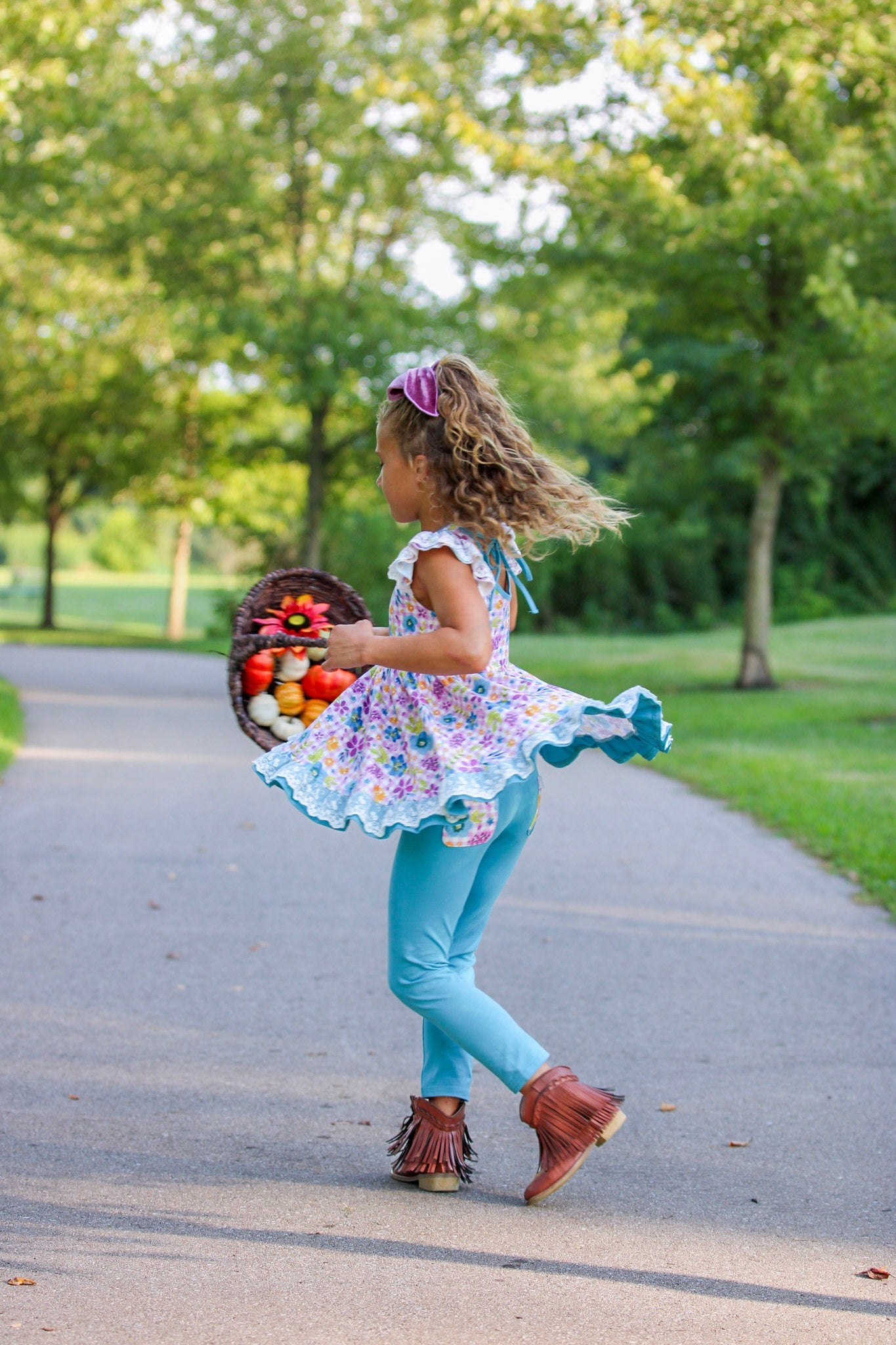 Falling for Teal 3 Piece Playset