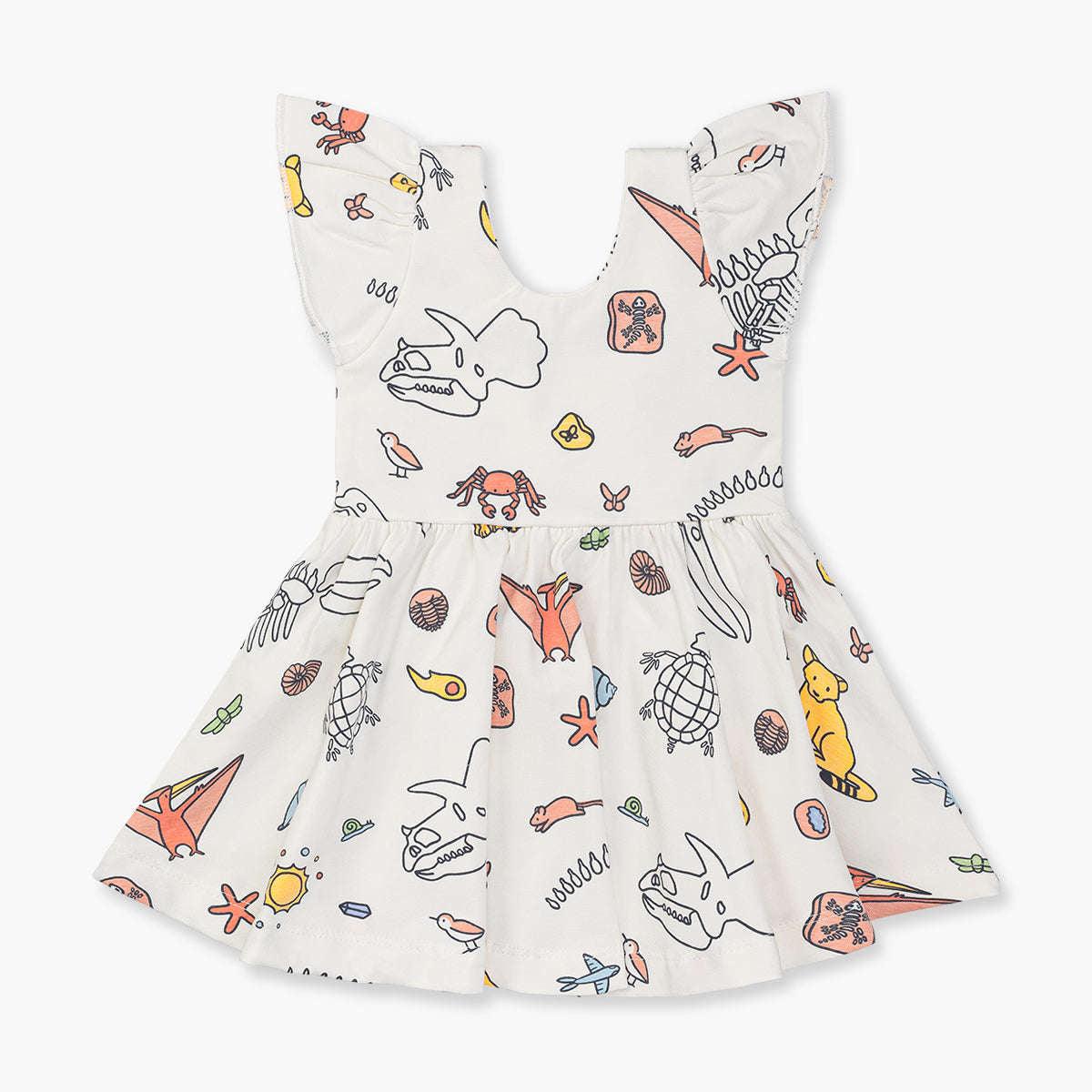 let's dance mini dress white Monica + Andy Short Sleeve Let's Dance Dress