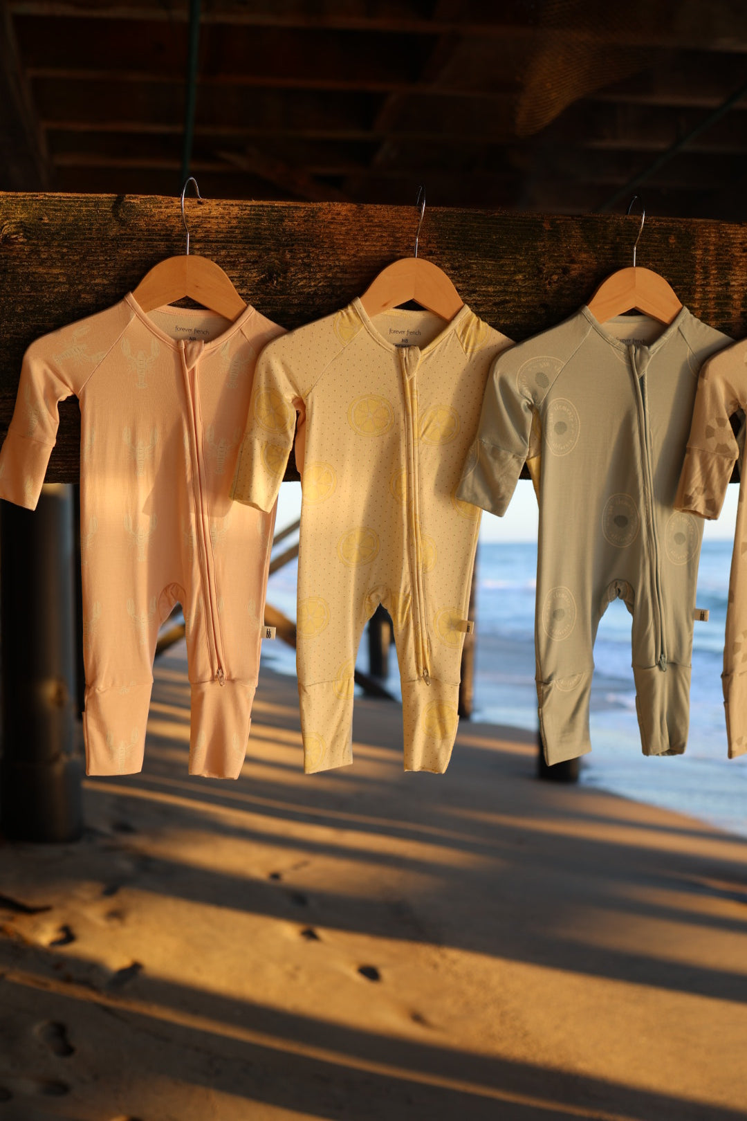 Bamboo Zip Pajamas | Pink Lobster