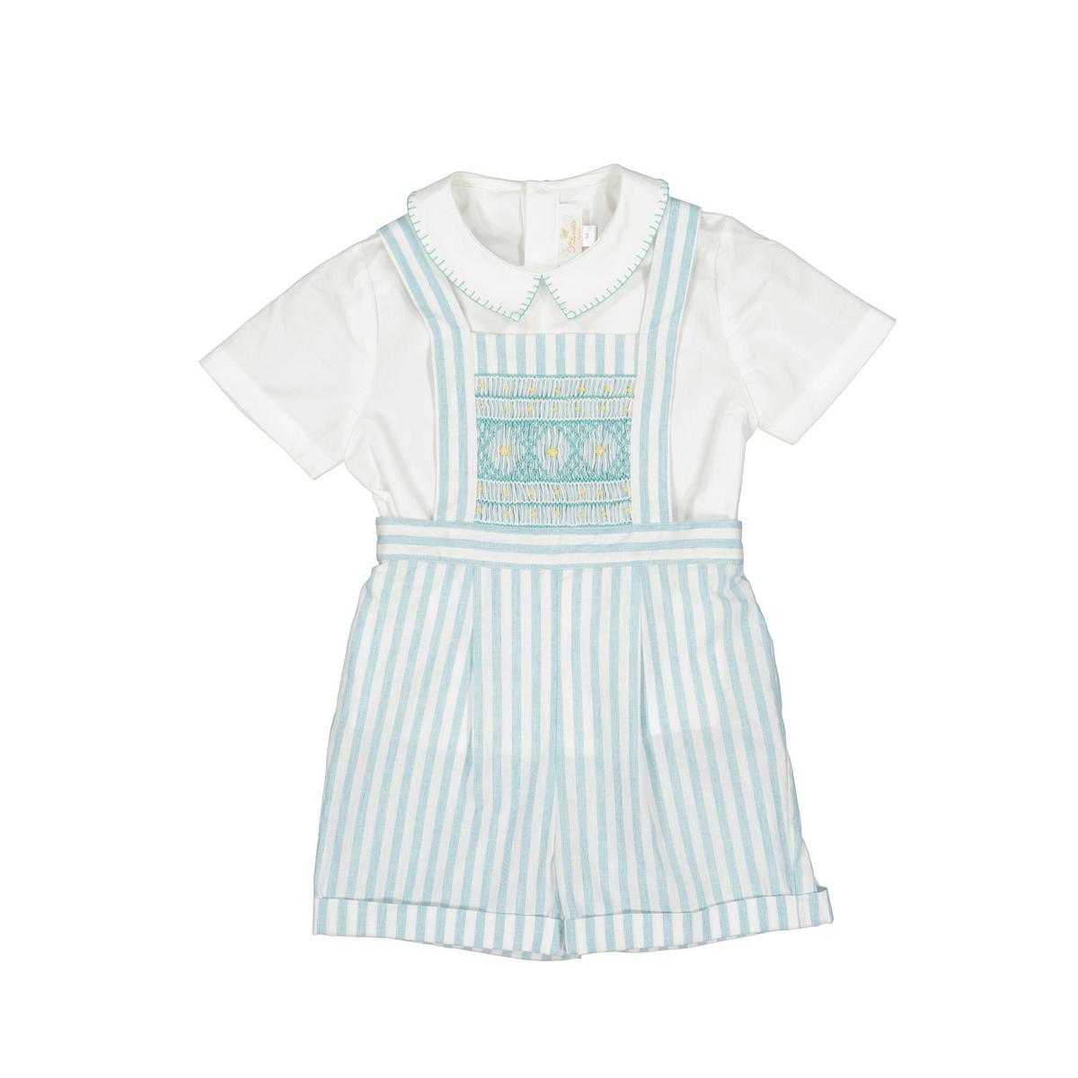 George Green Stripes Dungaree & Shirt
